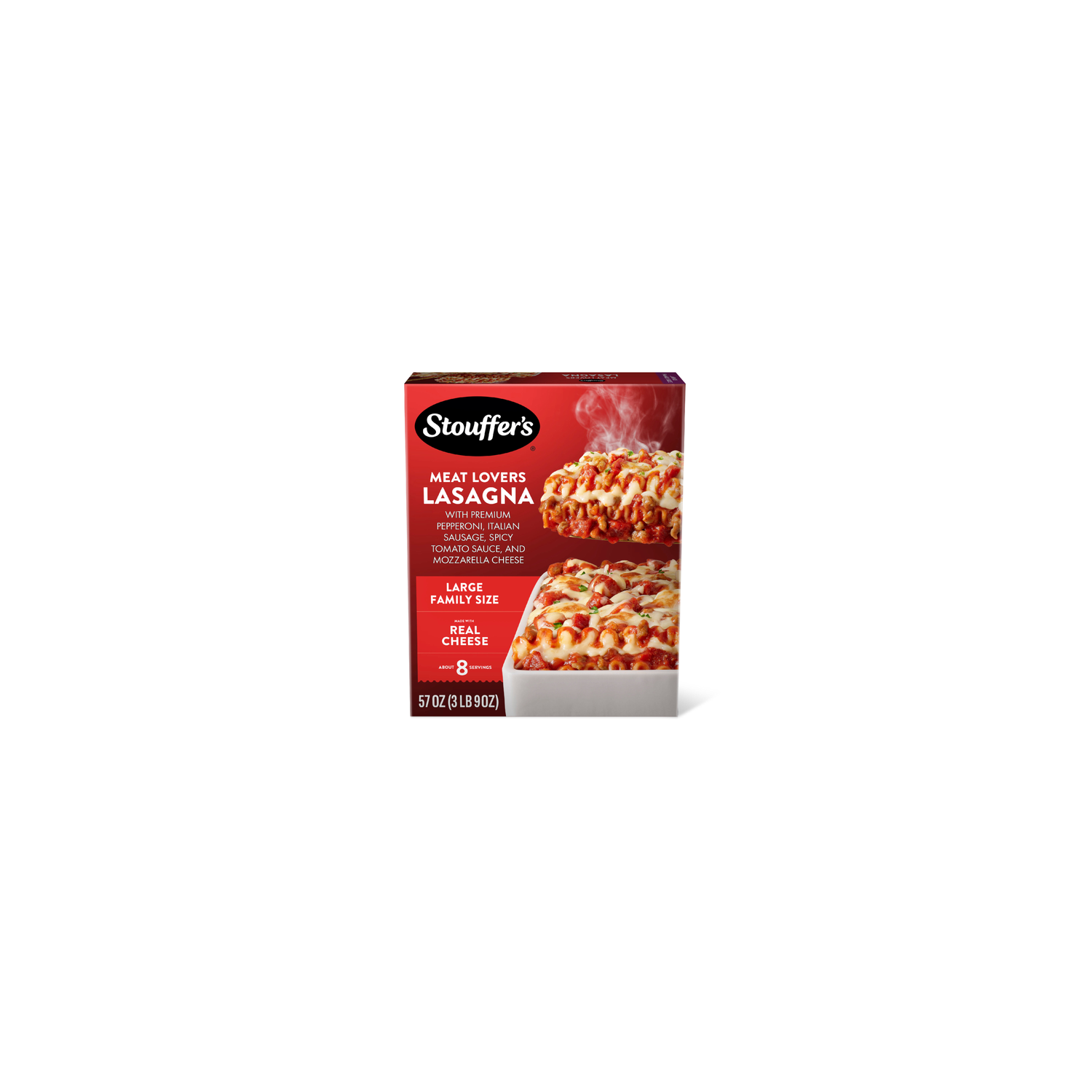 Stouffer's Meat Lovers Lasagna Large Family Size Frozen Dinners - 3.56 Pound Image 1 of 4