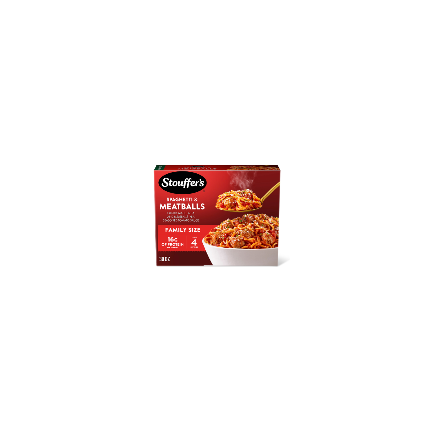 Stouffer's Spaghetti And Meatballs, Family Size, Easy Frozen Dinners - 30 Ounce Image 1 of 4