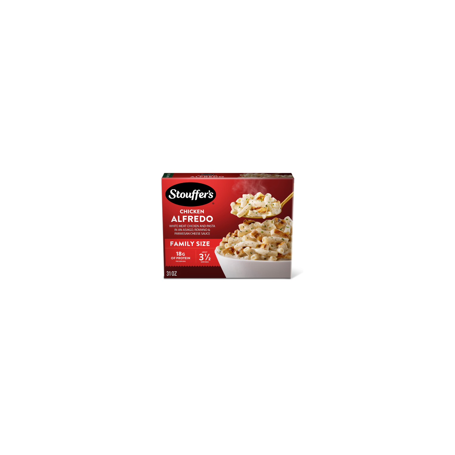 Stouffer's Chicken Alfredo Pasta Family Size Frozen Dinners - 31 Ounce Image 1 of 4
