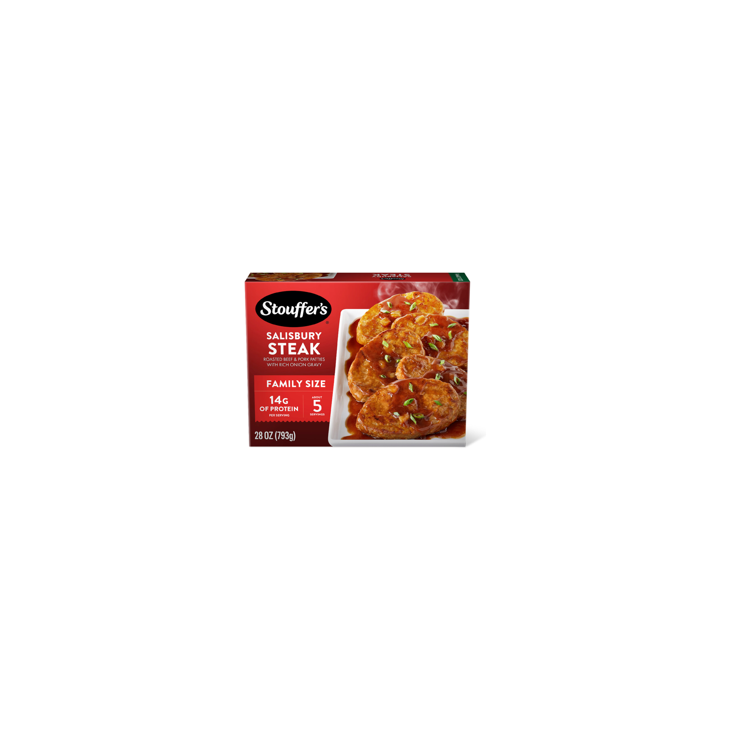 Stouffer's Salisbury Steak Family Size Frozen Easy Dinners - 1.75 Pound Image 1 of 4