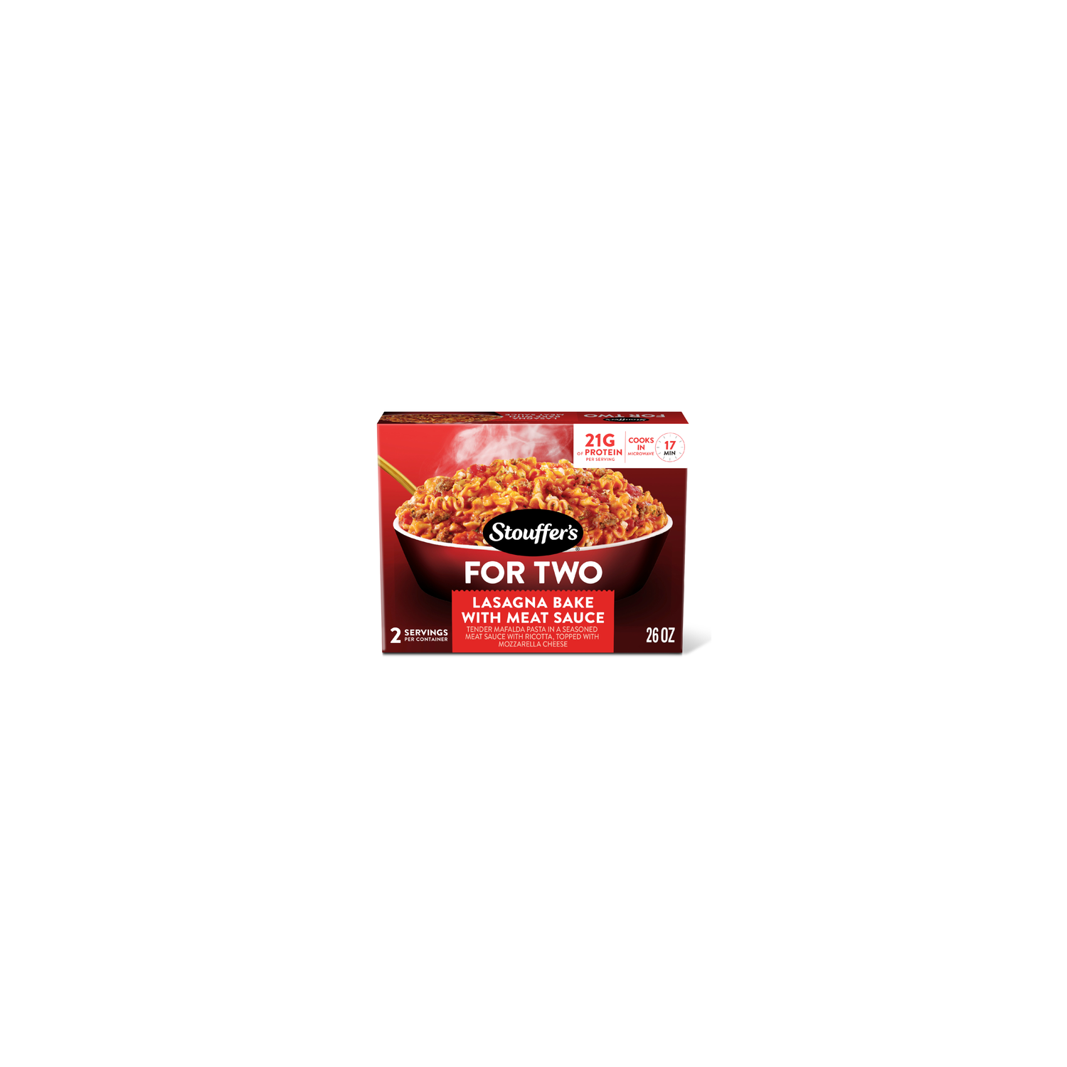 Stouffer's Frozen Meal Lasagna For Two - 1.63 Pound Image 1 of 4