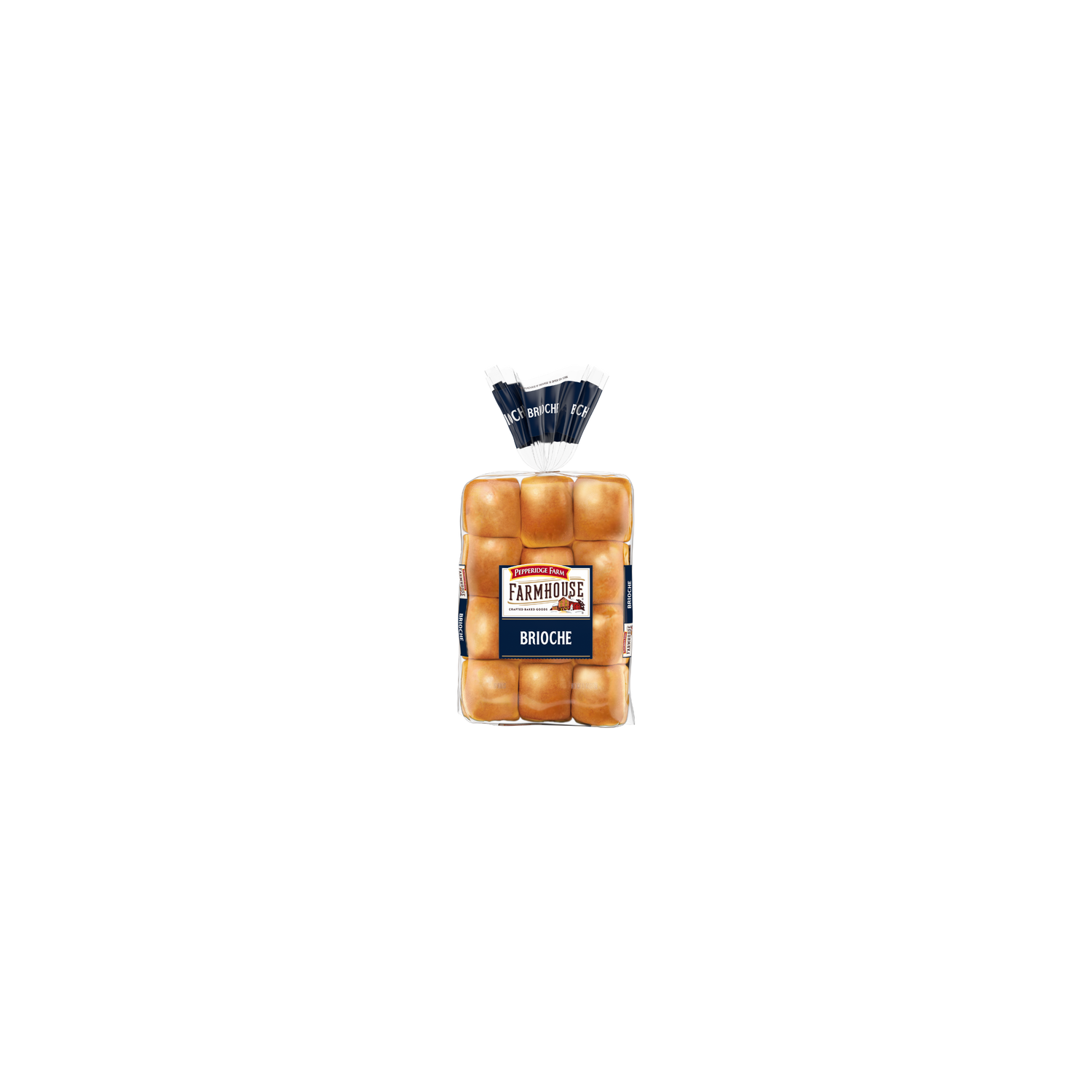 Pepperidge Farm Farmhouse Brioche Dinner Rolls, 12 Bag - 11 Ounce Image 1 of 2