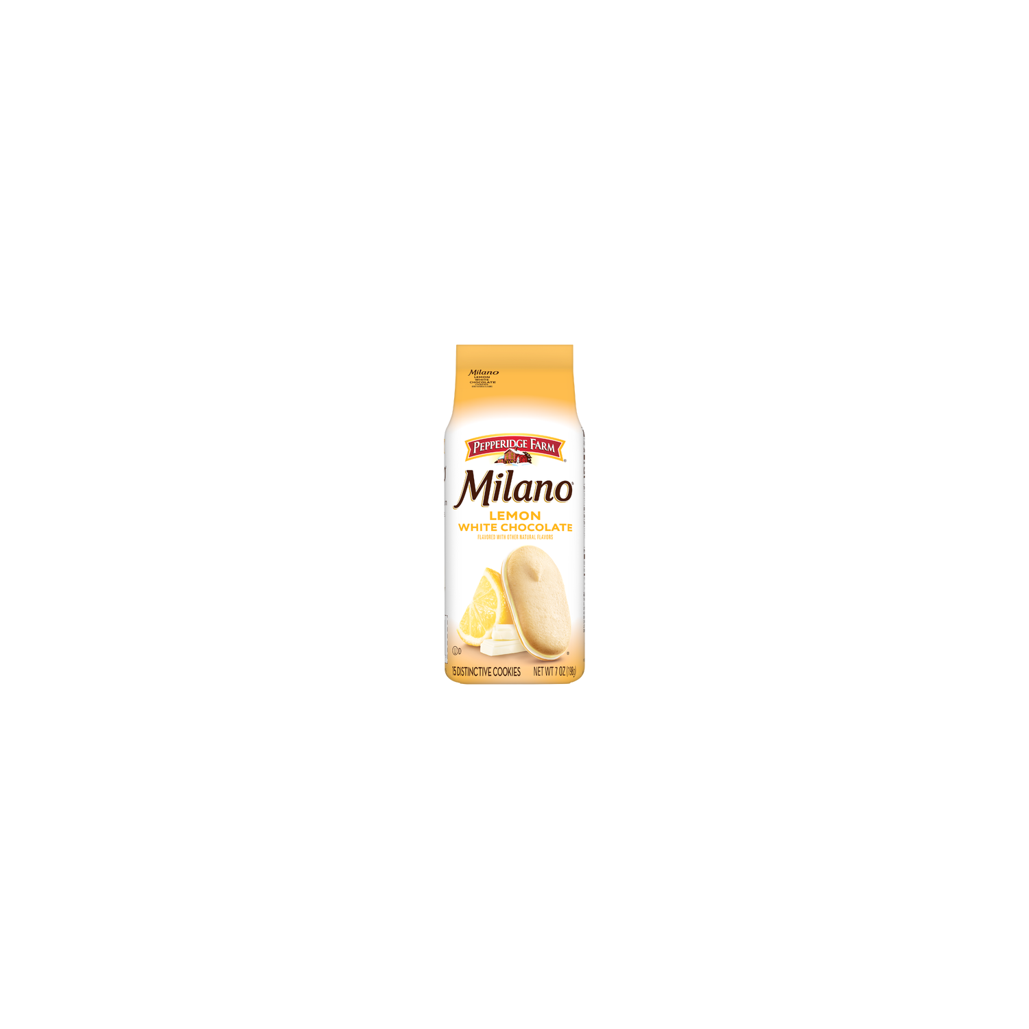 Pepperidge Farm Milano White Chocolate Lemon Flavored Cookies - 7 Ounce Image 1 of 4