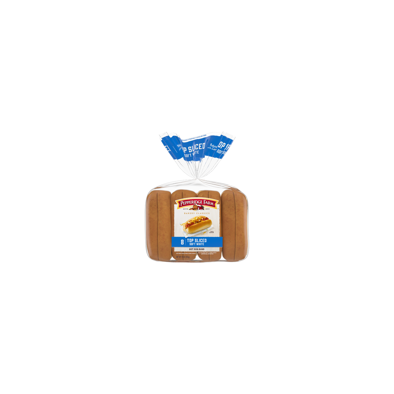 Pepperidge Farm Top Sliced White Hot Dog Buns - 14 Ounce Image 1 of 2