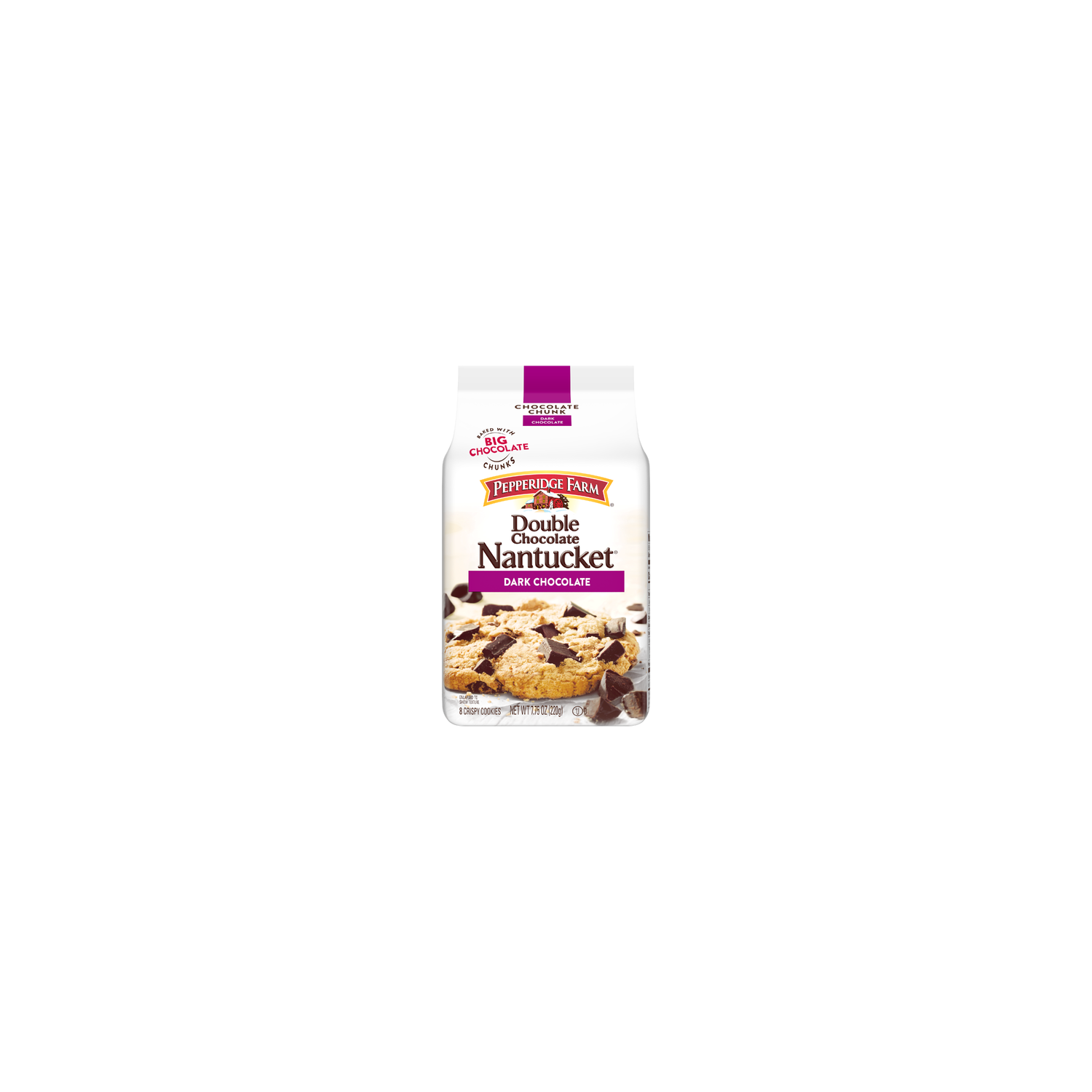 Pepperidge Farm Nantucket Double Dark Chocolate Chunk Cookies - 7.75 Ounce Image 1 of 4
