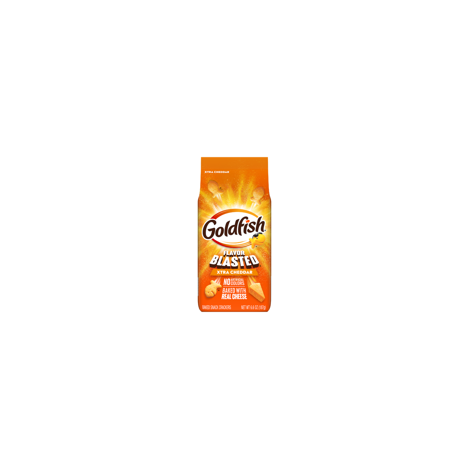 Pepperidge Farm Goldfish Flavor Blasted Xtra Cheddar Baked Snack Crackers - 6.6 Ounce Image 1 of 4