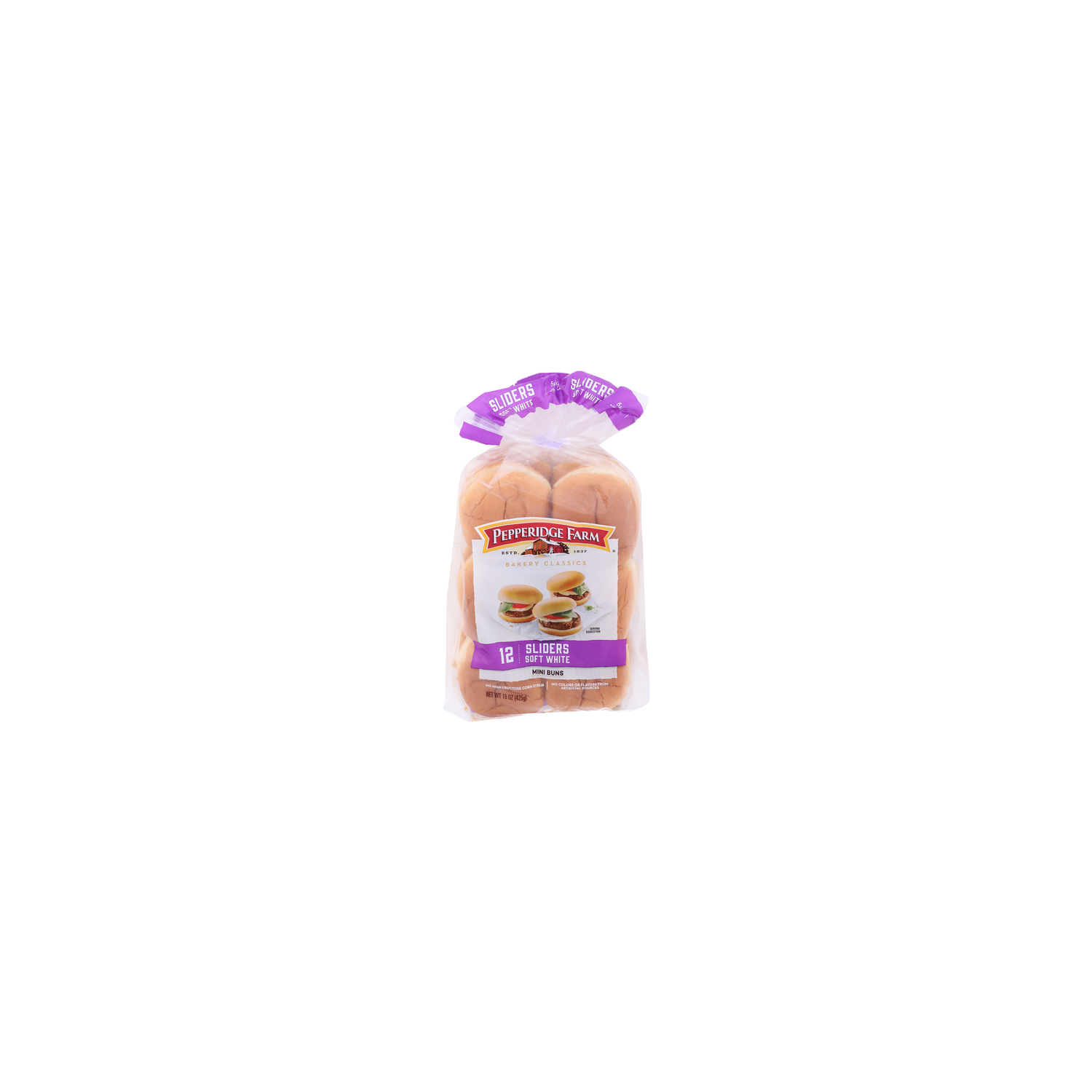 Pepperidge Farm Soft White Sliders Mini Buns - 1.25 Ounce - 12 Count Image 1 of 4