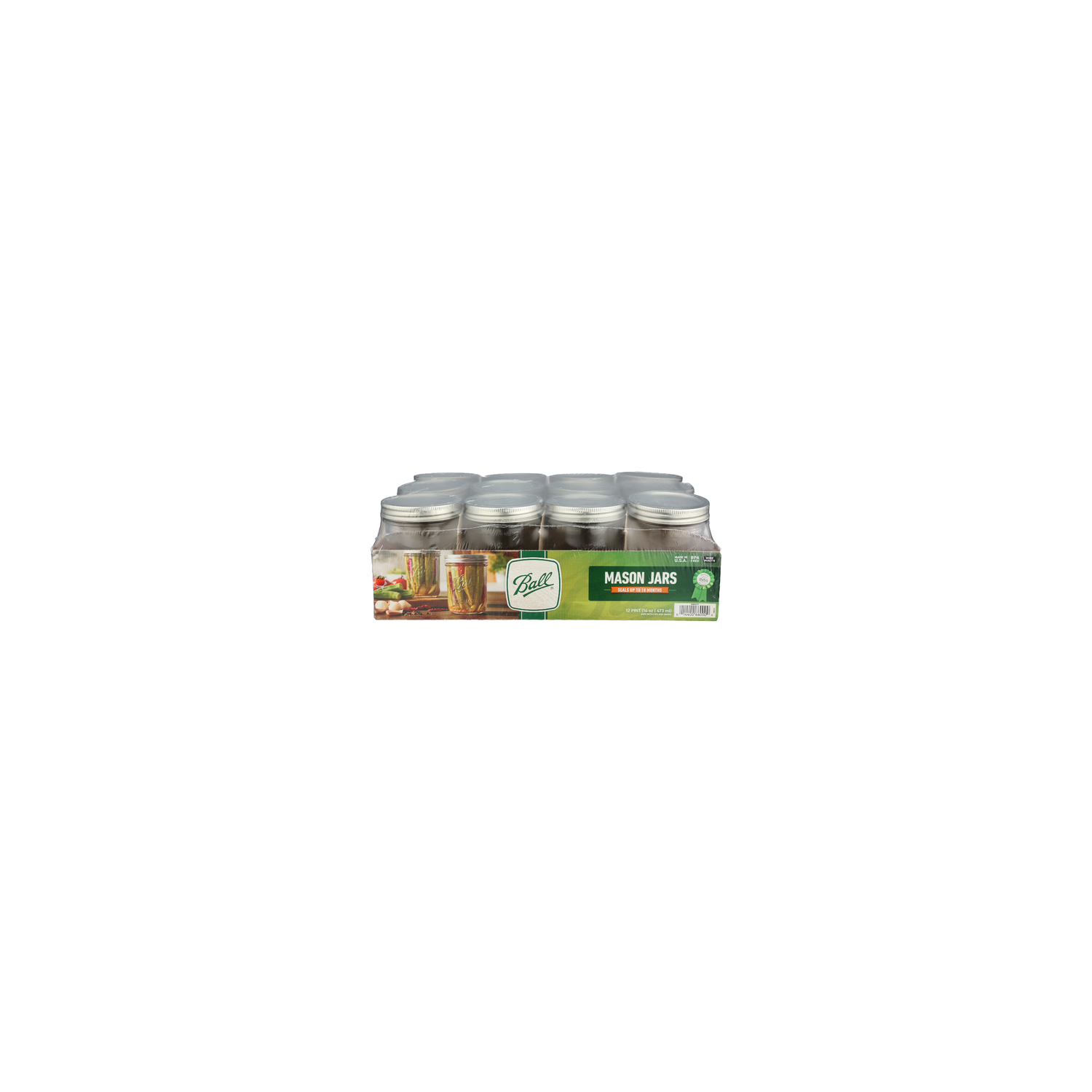 Ball Wide Mouth Mason Jars - 16 Ounce - 12 Count Image 1 of 2