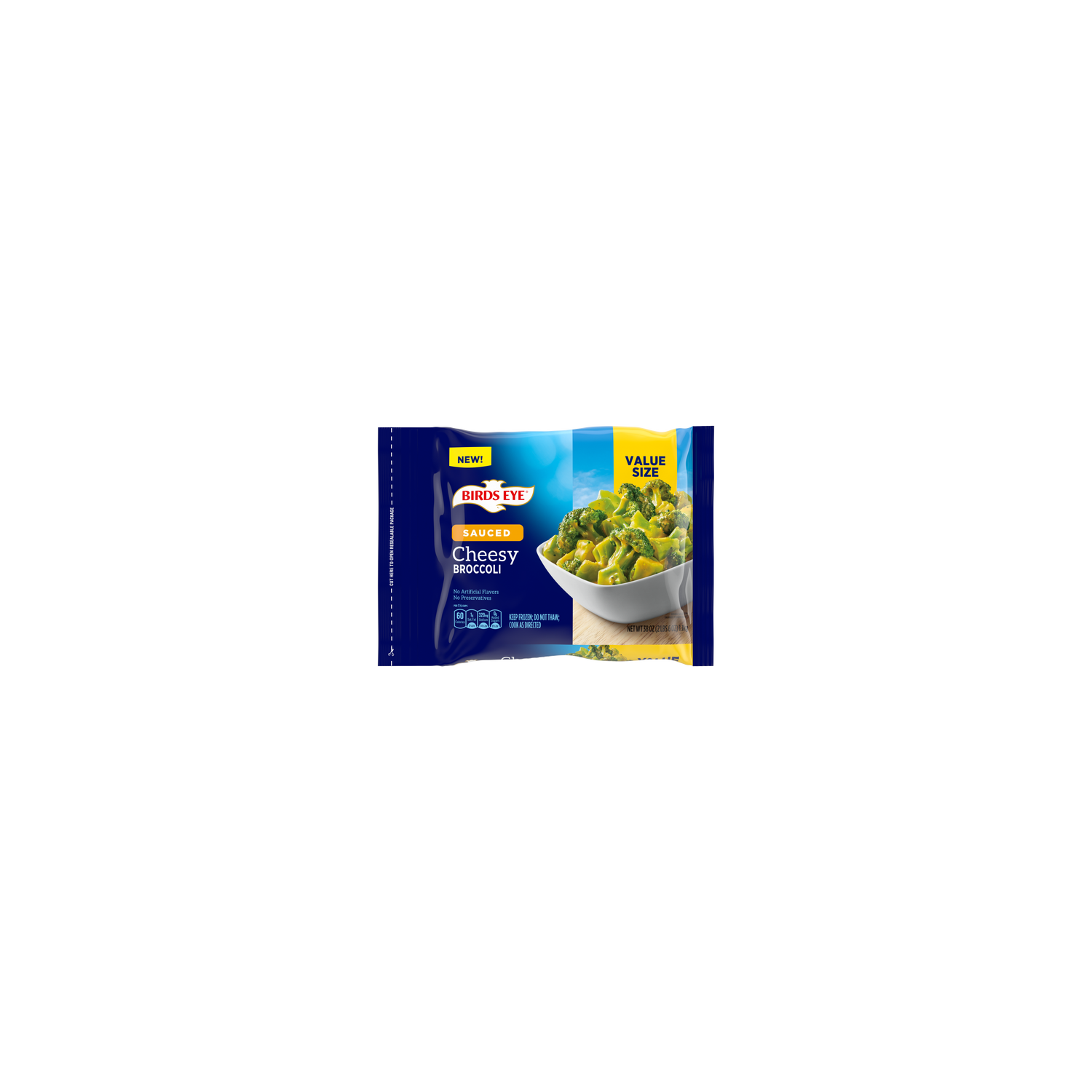 Birds Eye Sauced Cheesy Broccoli, Value Size, Frozen Vegetable - 38 Ounce Image 1 of 2