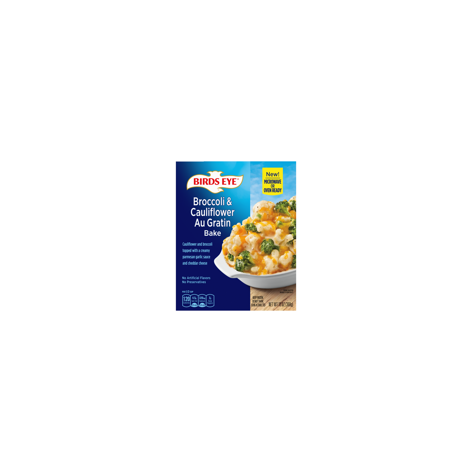Birds Eye Broccoli & Cauliflower Au Gratin Bake, Frozen - 13 Ounce Image 1 of 2