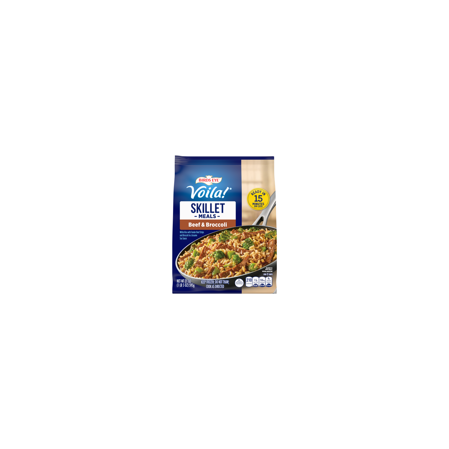 Birds Eye Voila! Beef & Broccoli, Frozen Meal, Bag - 21 Ounce Image 1 of 2