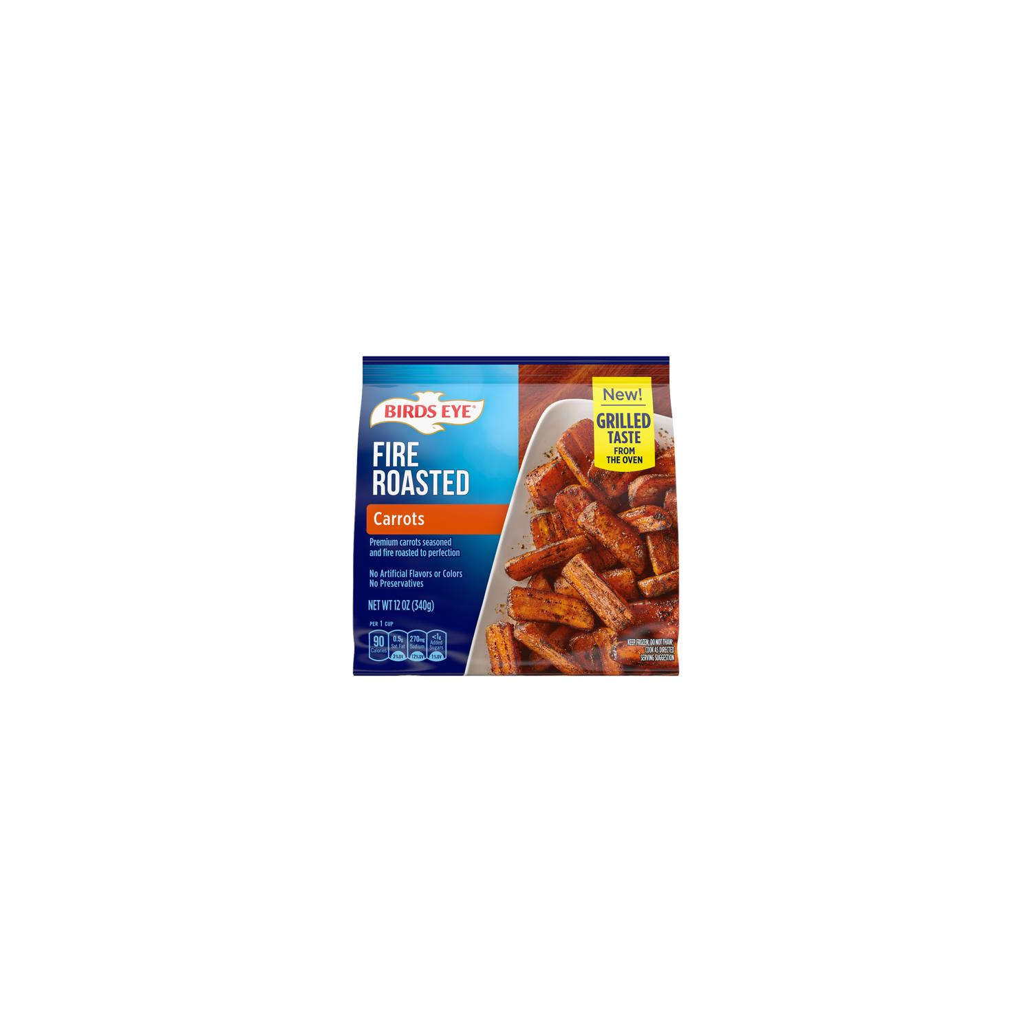 Birds Eye Fire Roasted Carrots, Frozen Vegetables - 12 Ounce Image 1 of 2