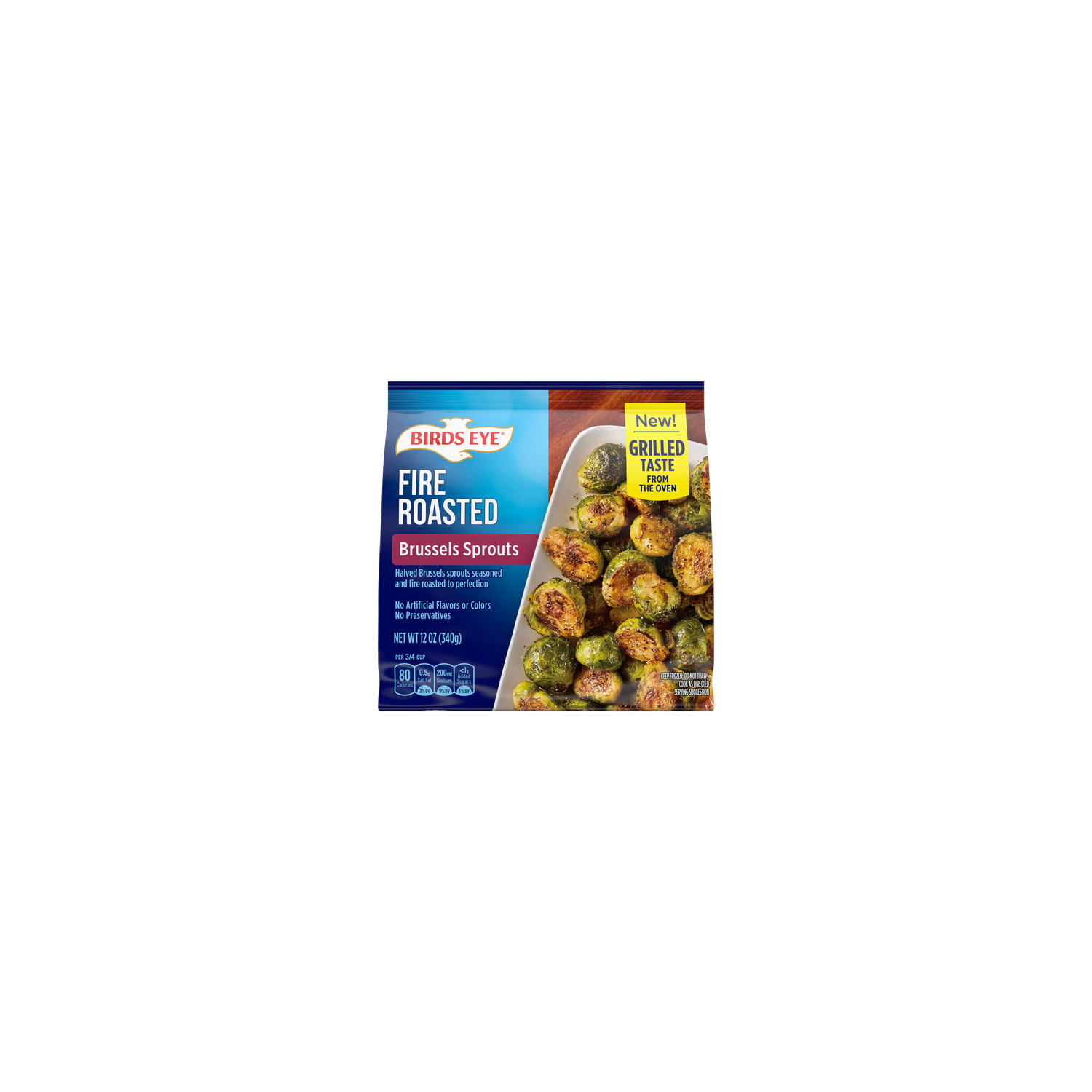 Birds Eye Fire Roasted Brussels Sprouts, Frozen Vegetables - 12 Ounce Image 1 of 2