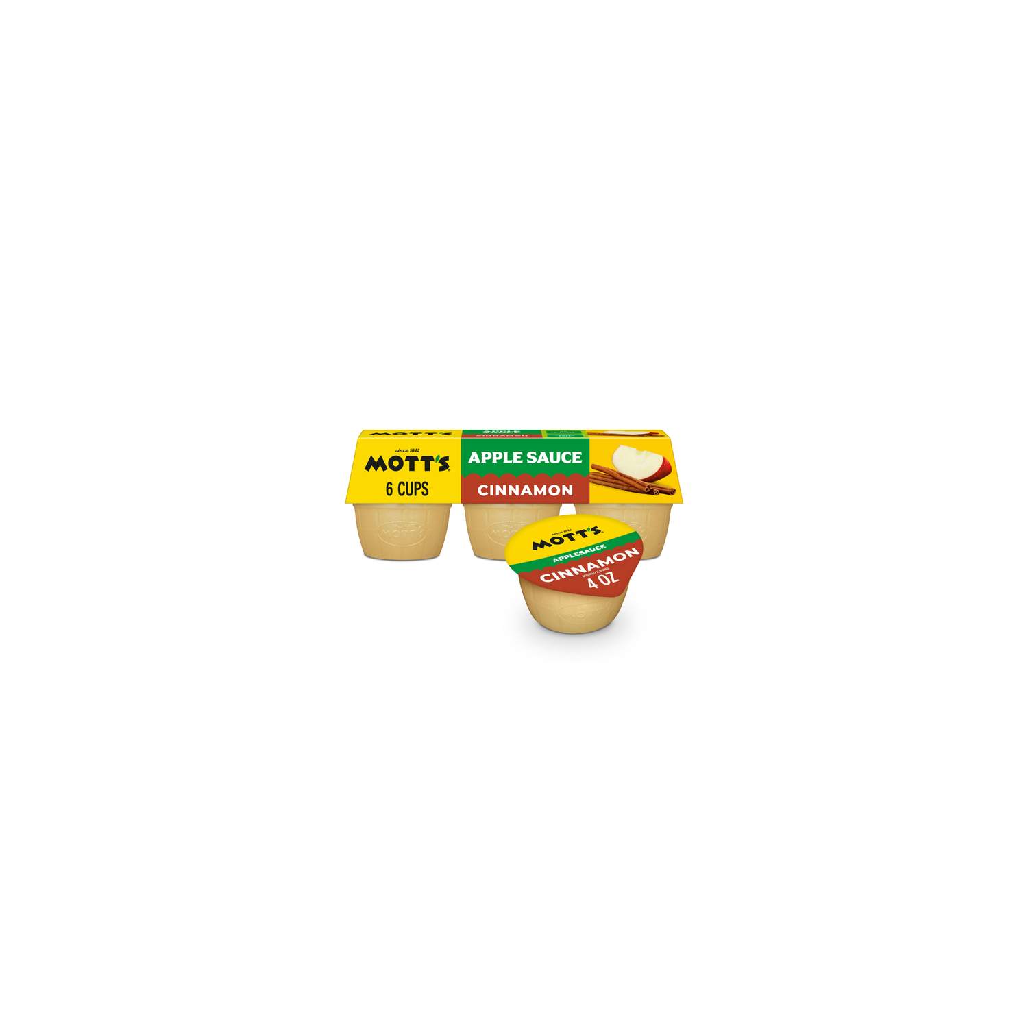 Mott's Cinnamon Applesauce Cups - 0.667 Ounce - 6 Count Image 1 of 4