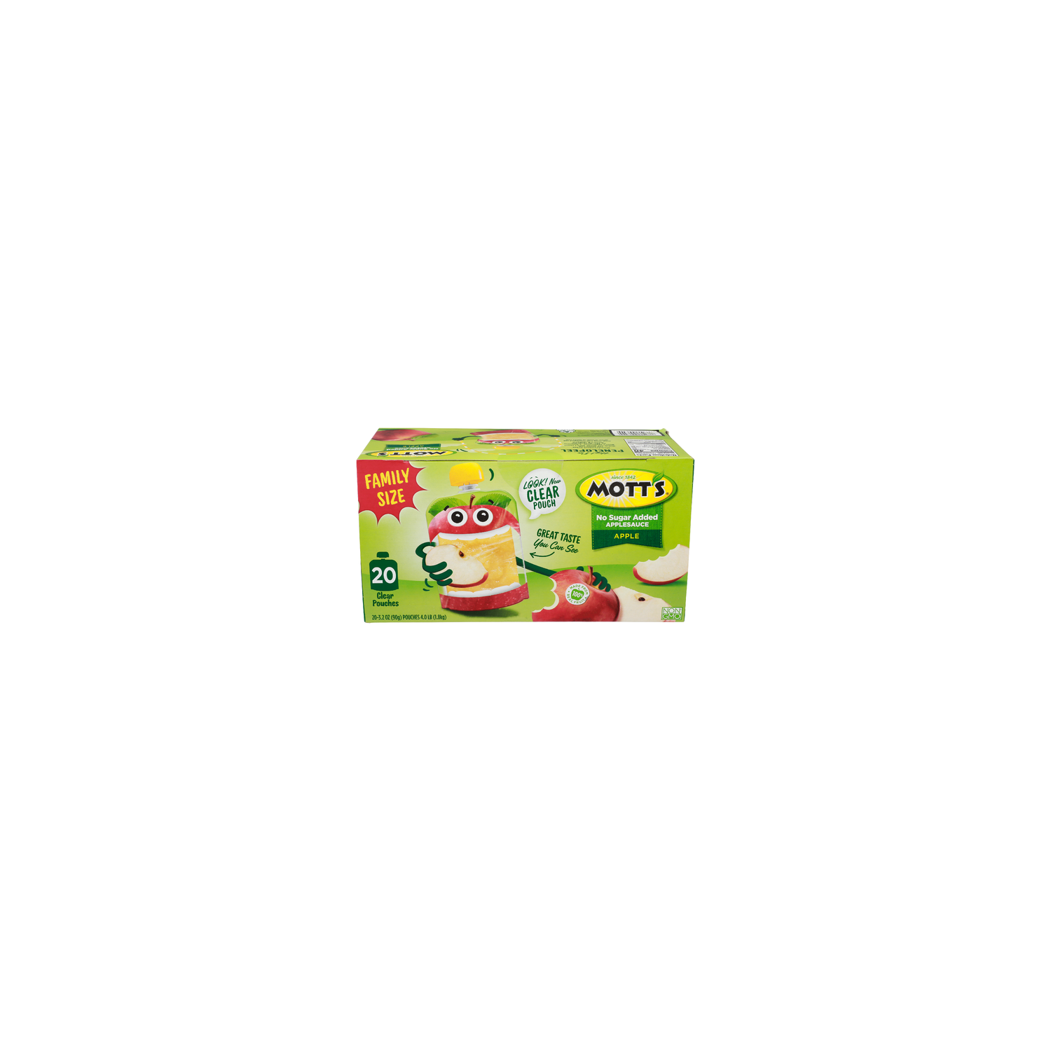 MOTT's Apple No Sugar Added Applesauce - 3.2 Ounce - 20 Count Image 1 of 4