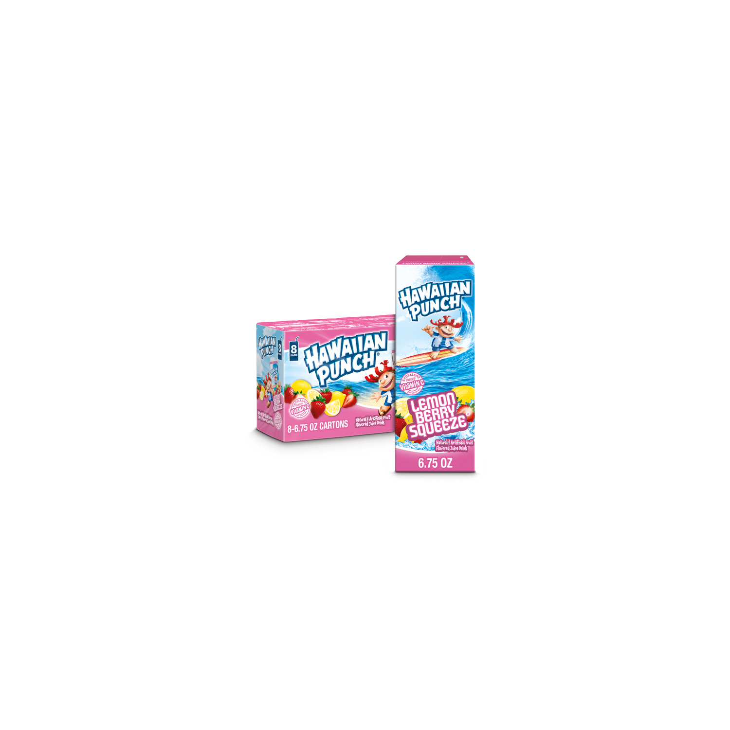 Hawaiian Punch Lemon Berry Squeeze Juice Drink - 0.844 Fluid Ounce - 8 Count Image 1 of 3