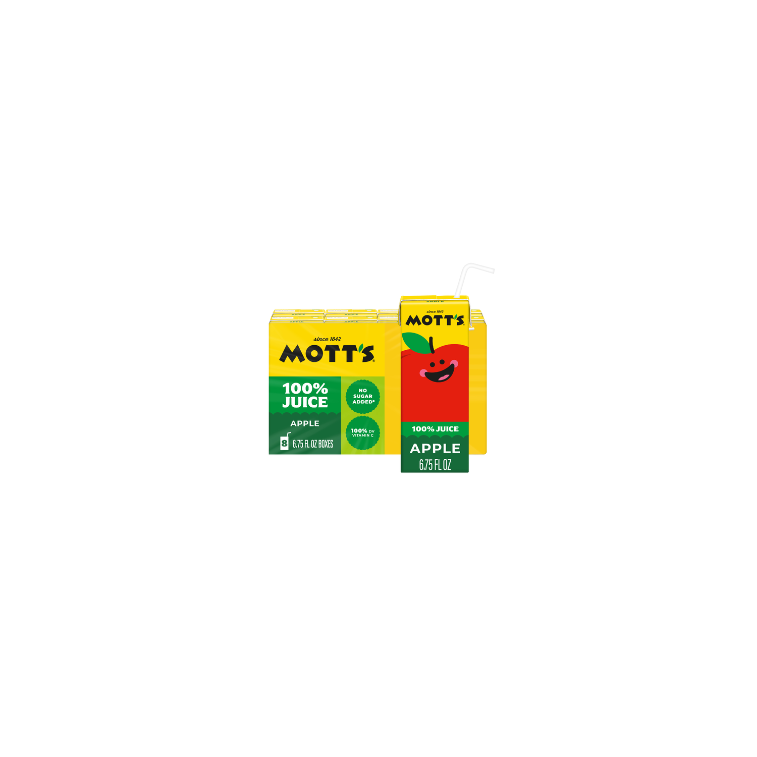 Motts 100% Apple Juice - 0.844 Fluid Ounce - 8 Count Image 1 of 3