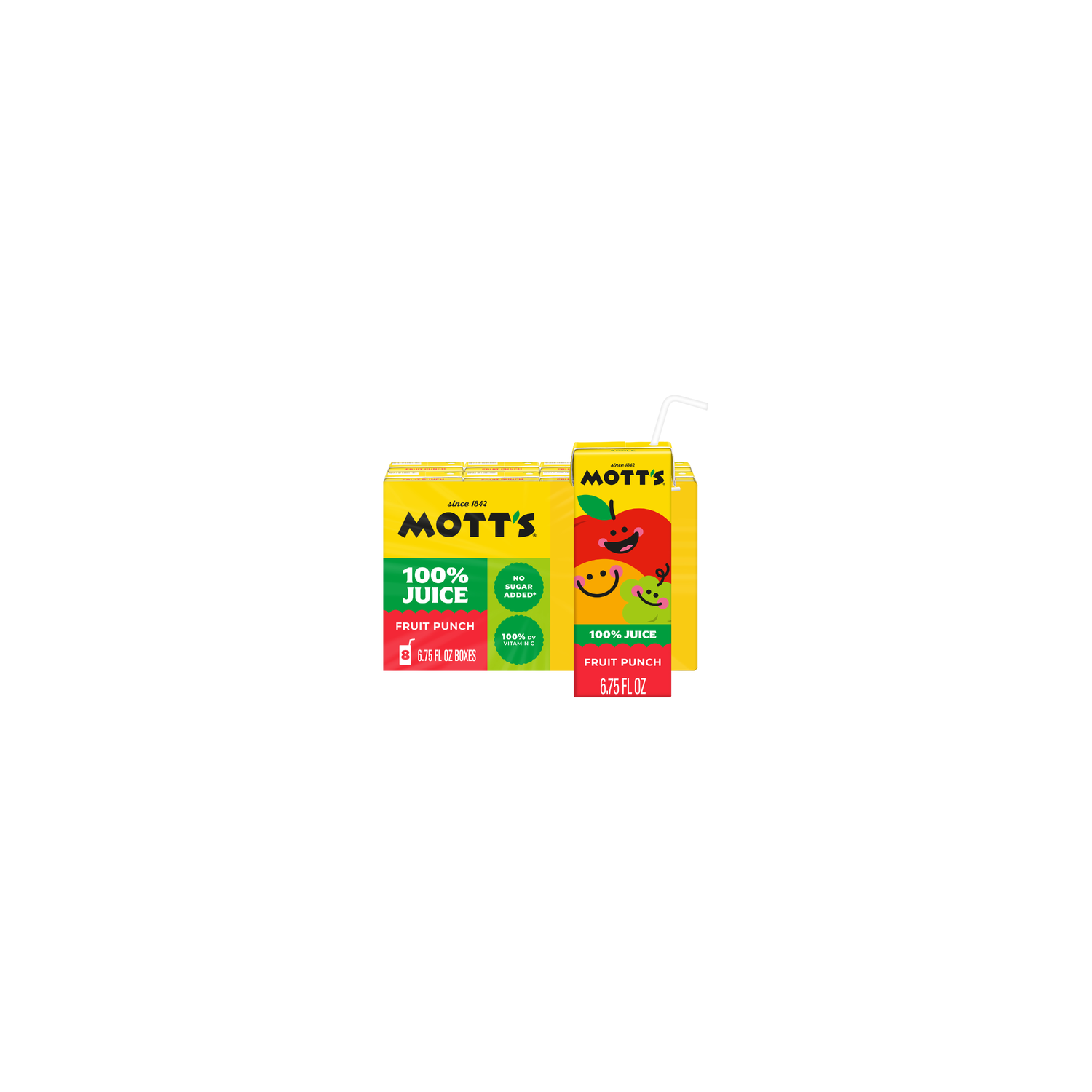 Motts 100% Fruit Punch Juice - 0.844 Fluid Ounce - 8 Count Image 1 of 3