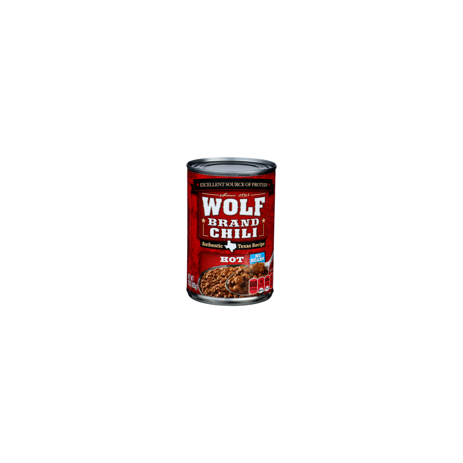 Wolf Brand Chili Hot Chili - 15 Ounce Image 1 of 4