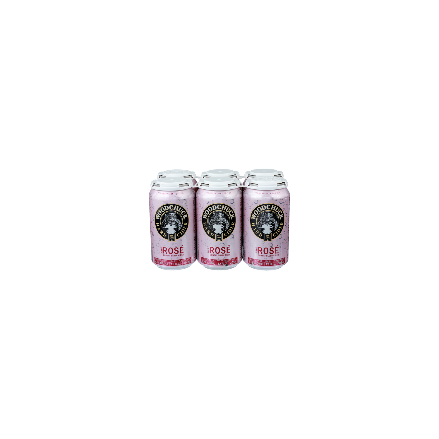 Woodchuck Hard Cider Bubbly Rose Blush Cider - 6 Count Image 1 of 4