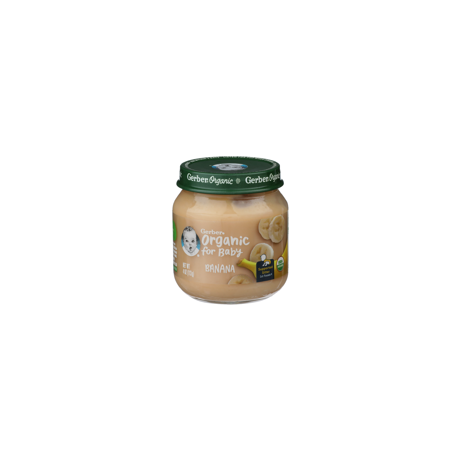 Gerber Organic For Baby Banana - 4 Ounce Image 1 of 4