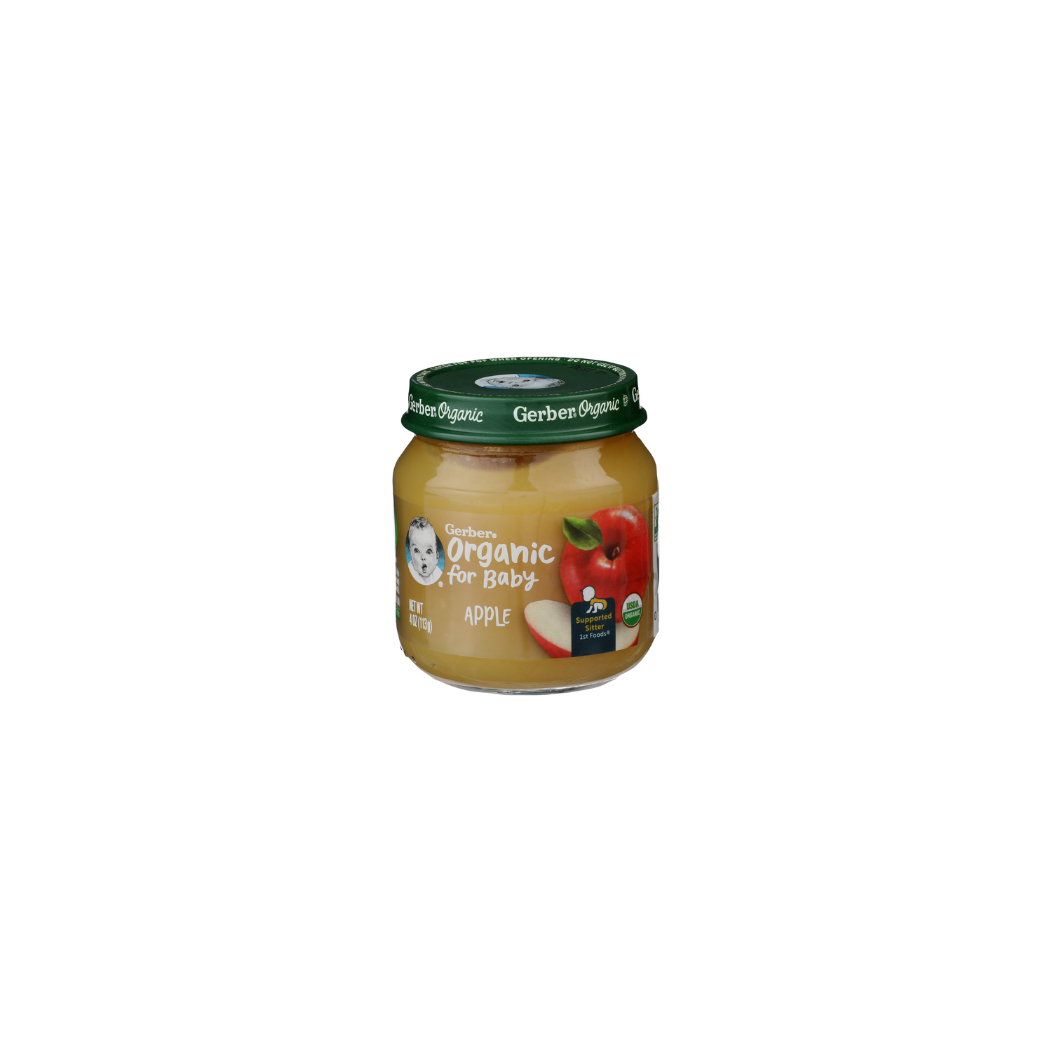 Gerber Organic For Baby Apple - 4 Ounce Image 1 of 4