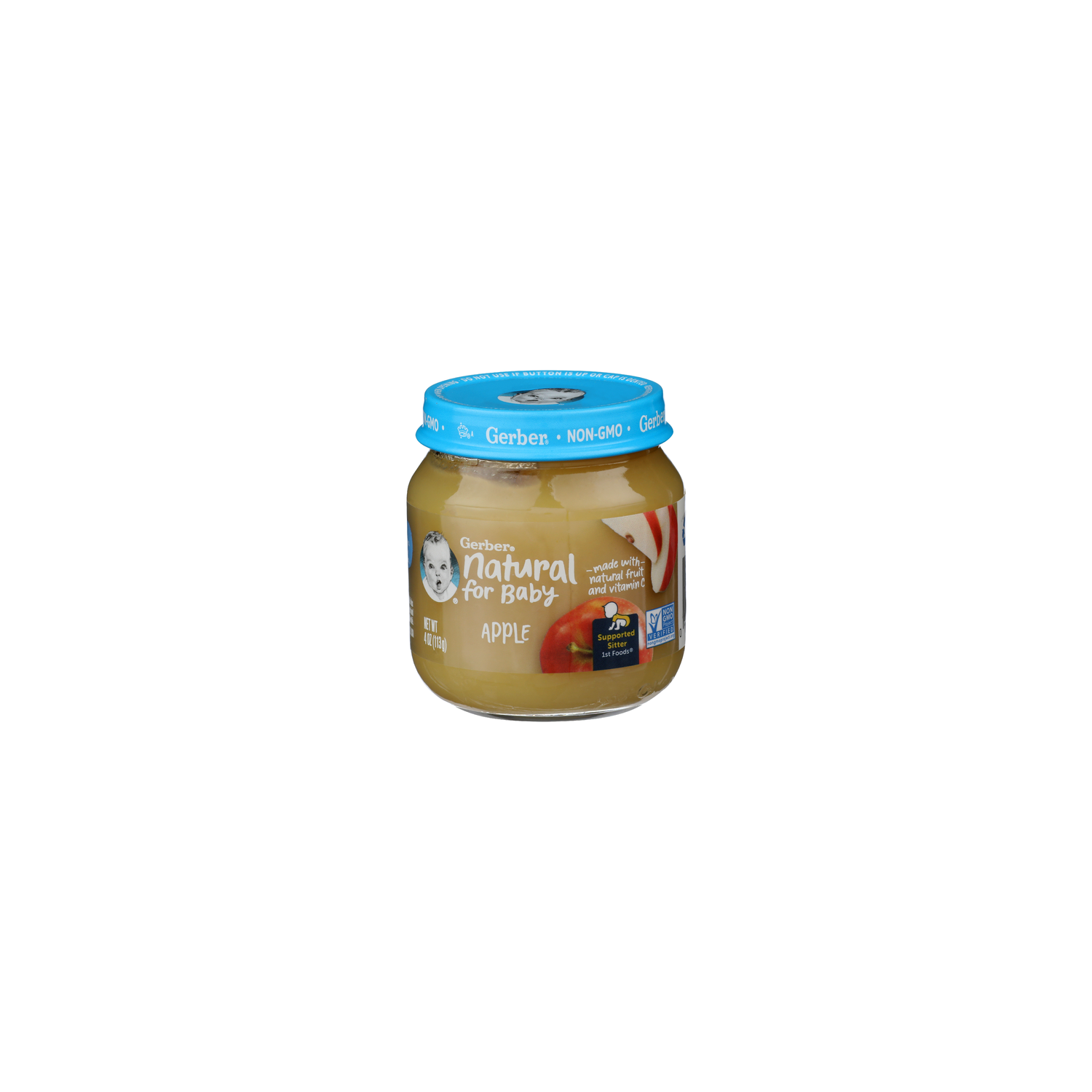 Gerber Natural For Baby Apple - 4 Ounce Image 1 of 4