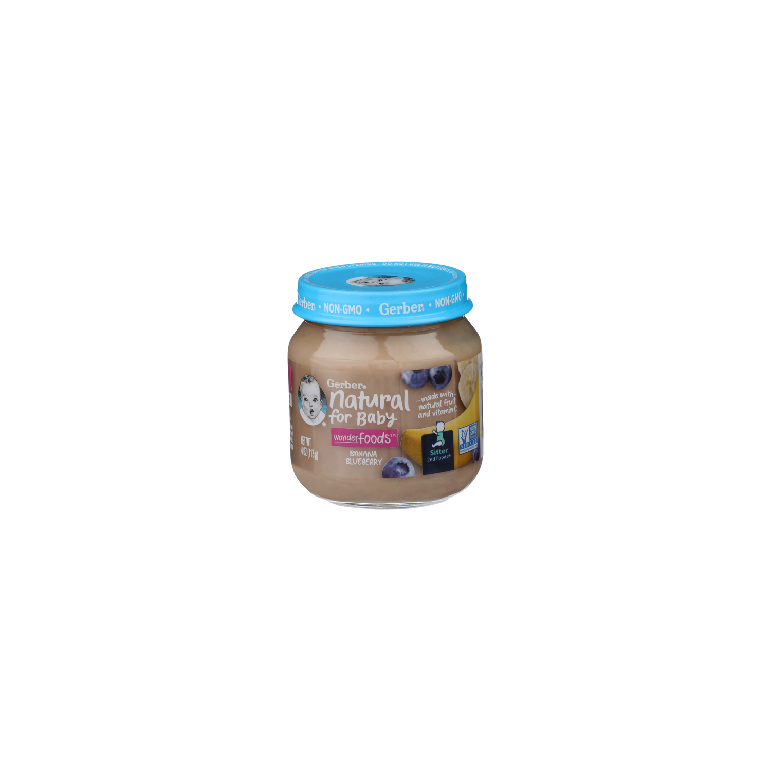 Gerber Natural For Baby Banana Blueberry Wonderfoods - 4 Ounce Image 1 of 4