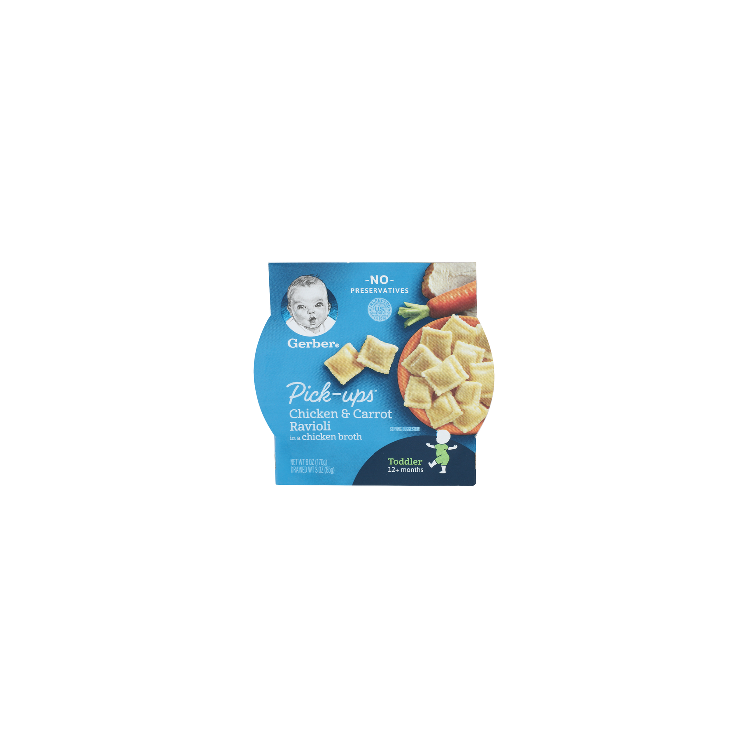Gerber Chicken & Carrot Ravioli Toddler - 6 Ounce Image 1 of 2