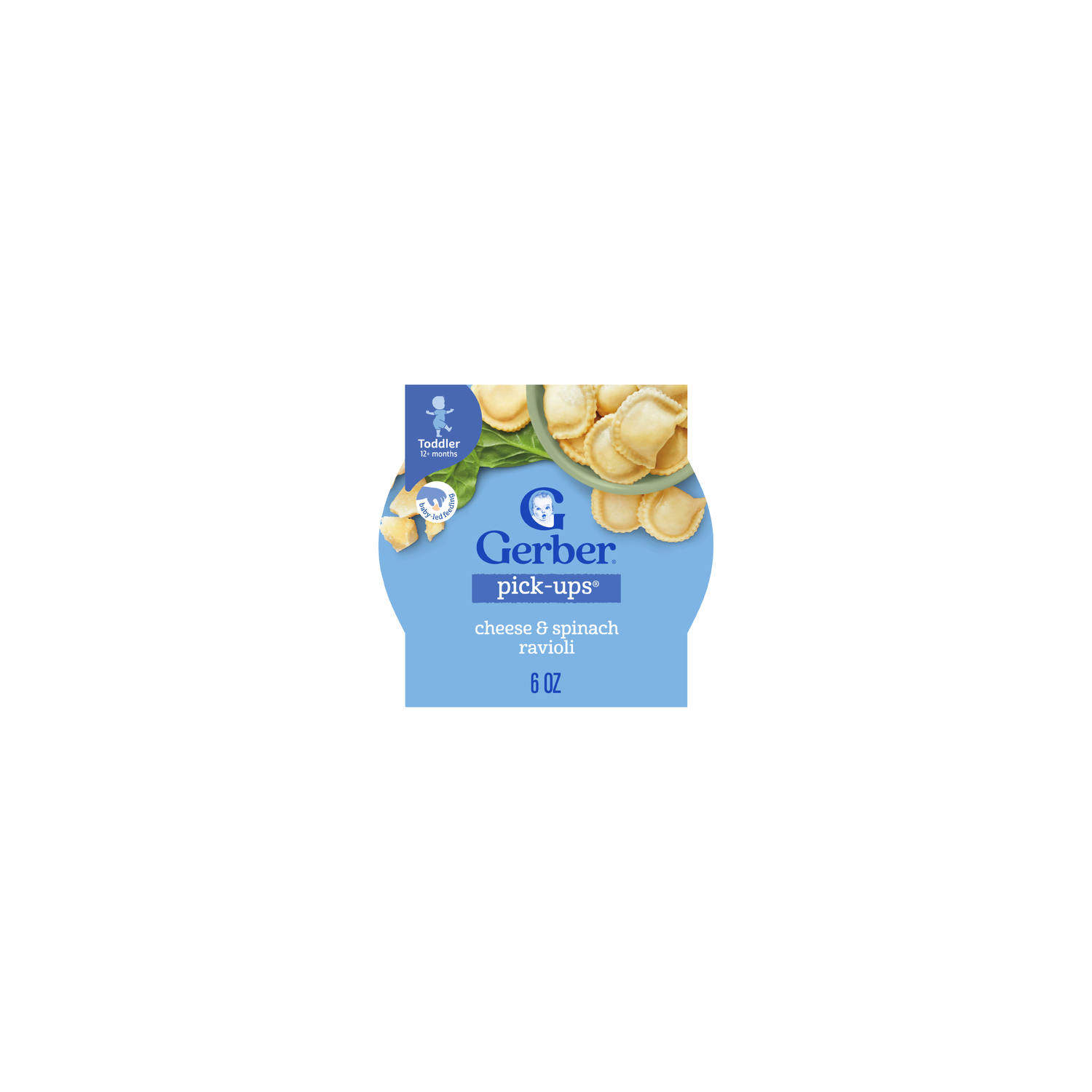 Gerber Toddler Food Cheese & Spinach Ravioli Pick-Ups - 6 Ounce Image 1 of 4