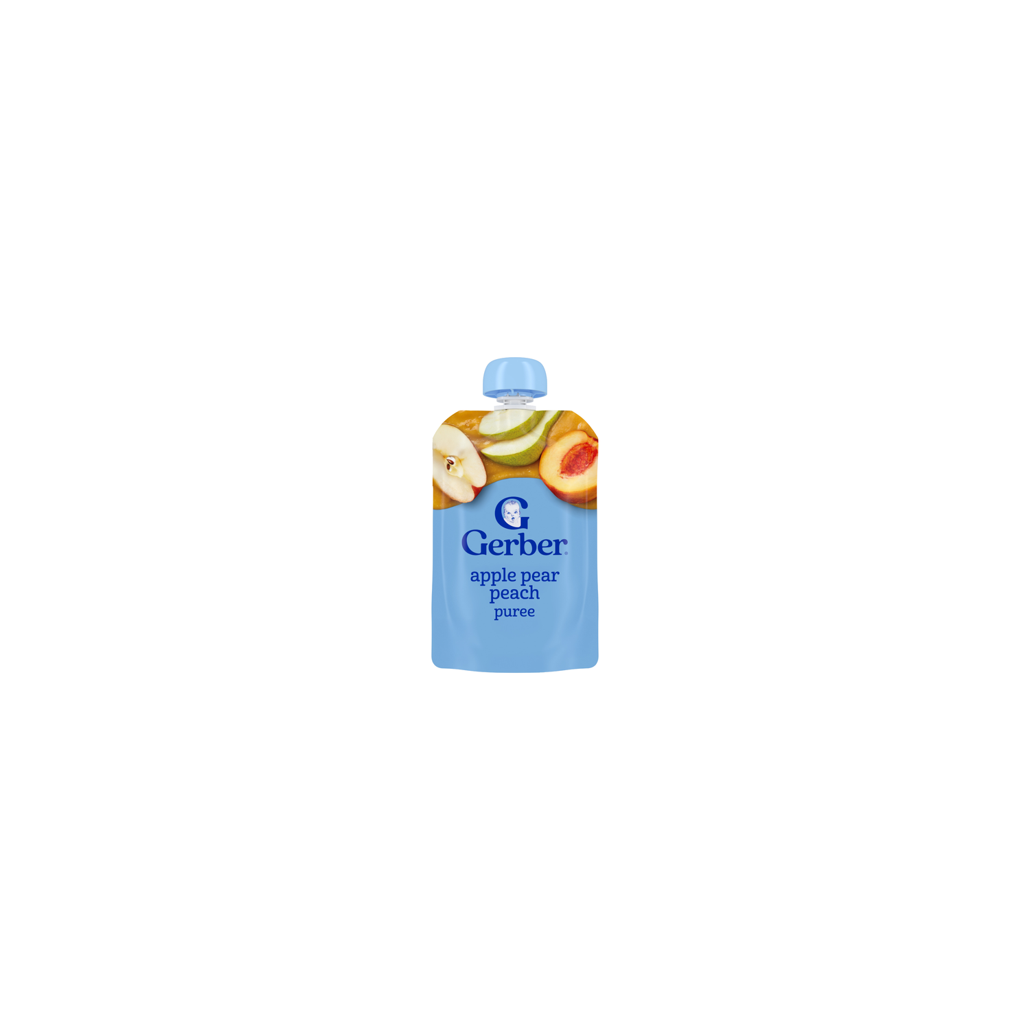 Gerber Natural For Toddler Apple Pear Peach Stage 2 Baby Food Puree Pouch - 3.5 Ounce Image 1 of 4