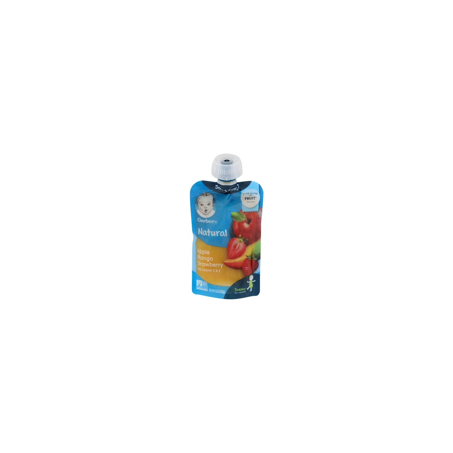 Gerber Apple Mango Strawberry Natural - 3.5 Ounce Image 1 of 4