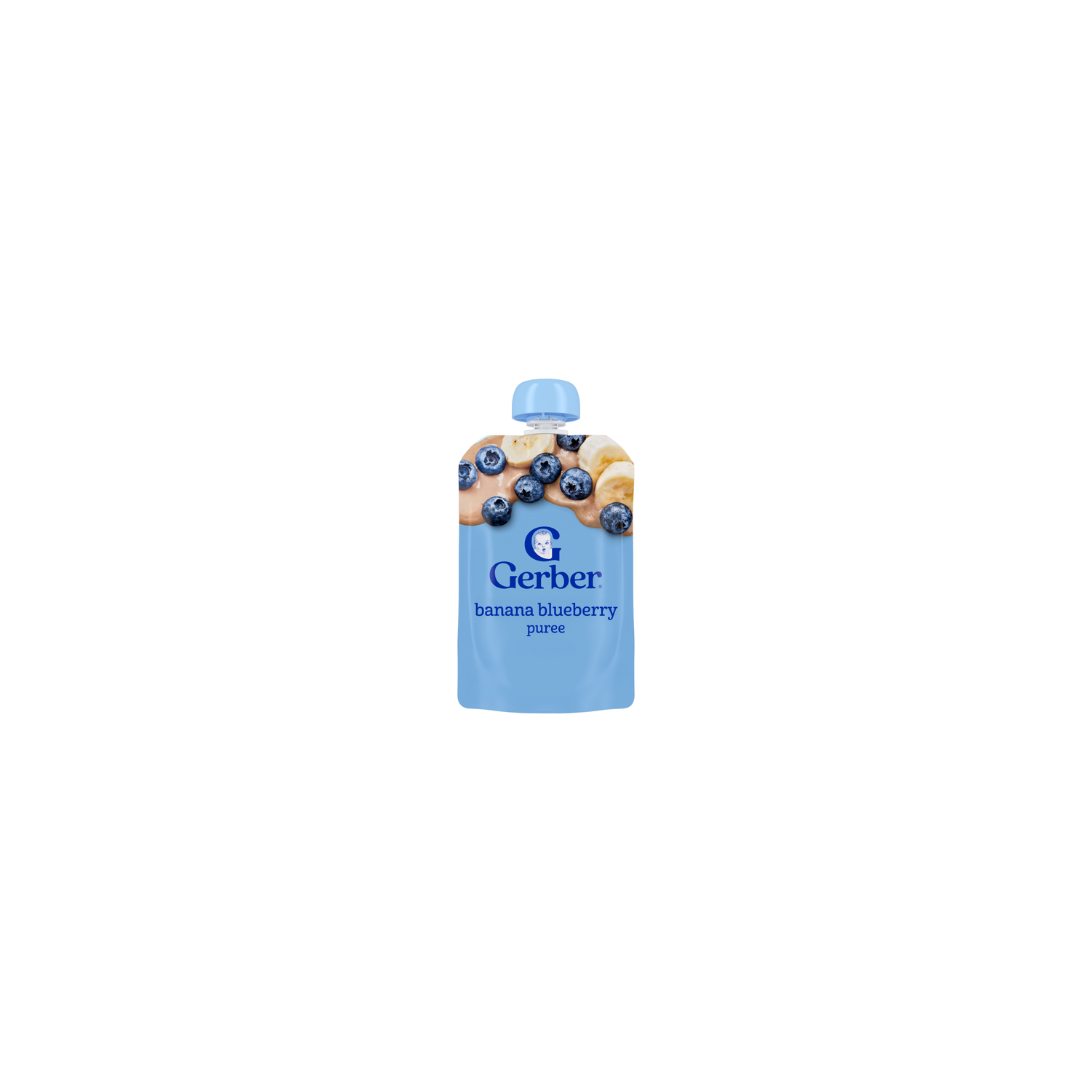 Gerber Natural For Toddler Banana Blueberry Stage 2 Baby Food Puree Pouch - 3.5 Ounce Image 1 of 4
