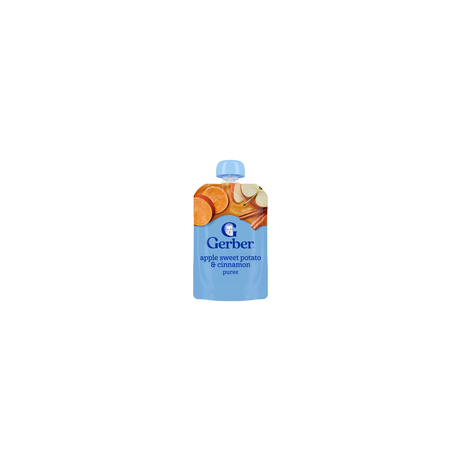 Gerber Natural For Toddler Apple Sweet Potato & Cinnamon Stage 2 Baby Food Puree Pouch - 3.5 Ounce Image 1 of 4