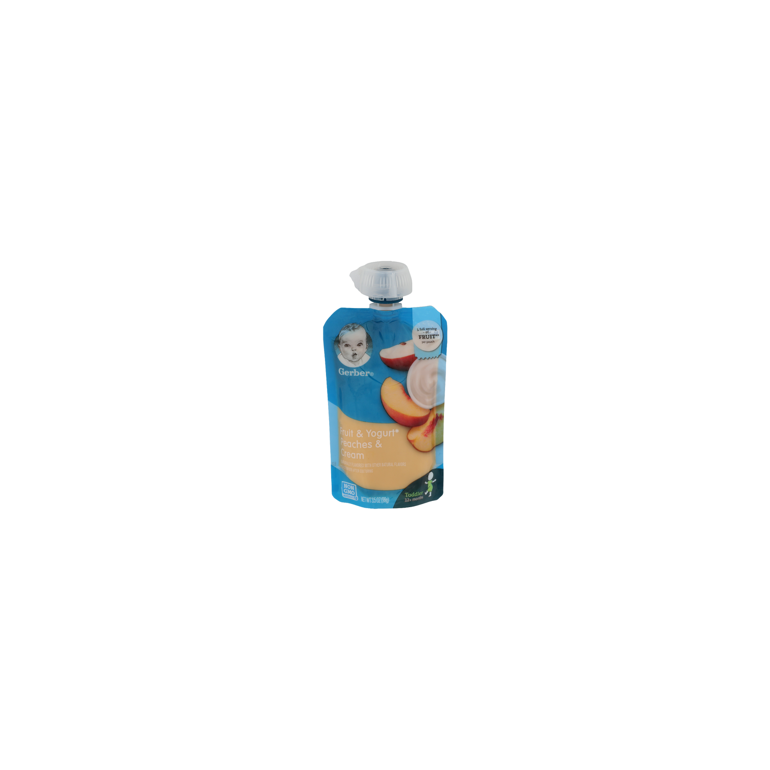 Gerber Fruit & Yogurt Peaches & Cream - 3.5 Ounce Image 1 of 4