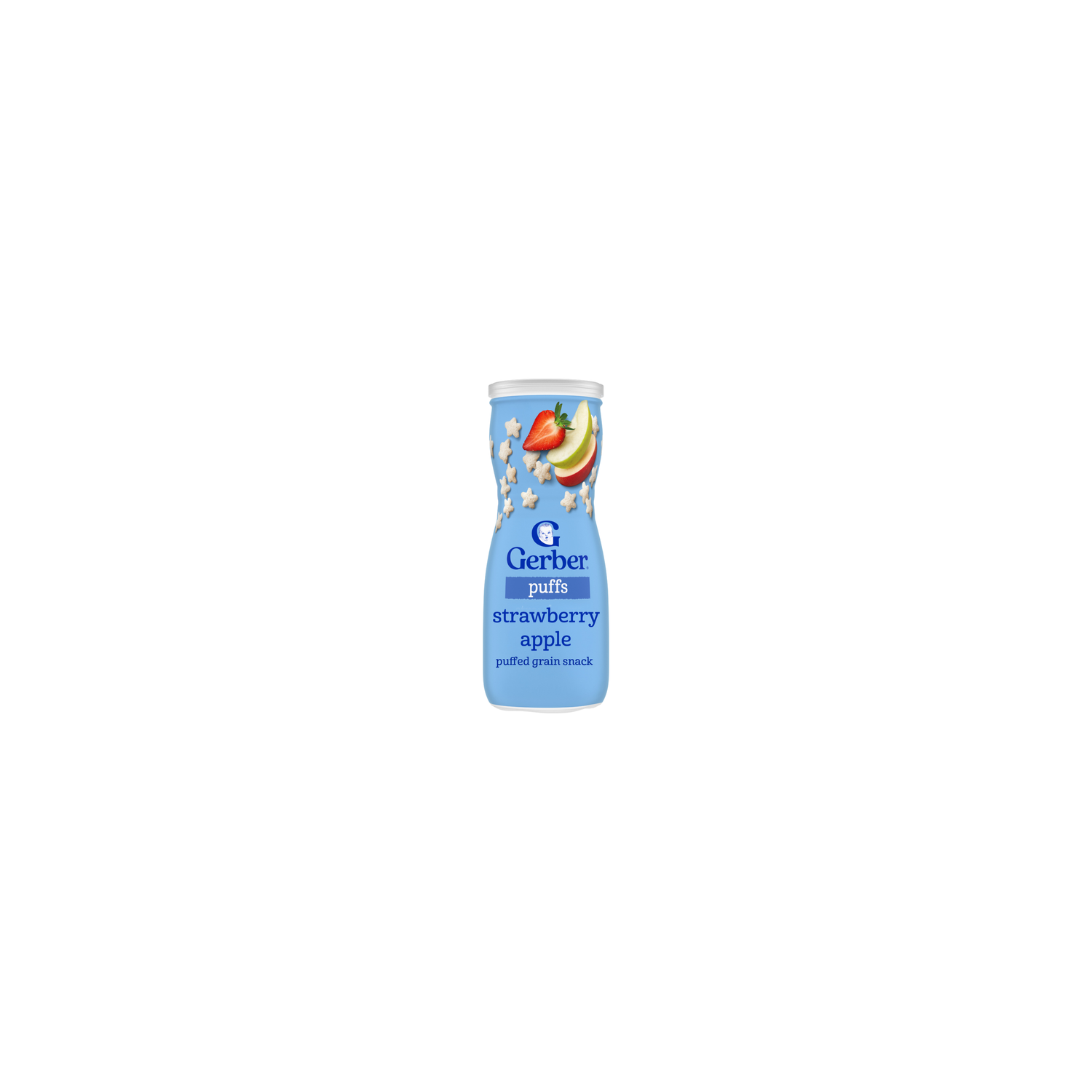Gerber Snacks For Baby Puffs Strawberry Apple Stage 3 Grain Led Feeding - 1.48 Ounce Image 1 of 4