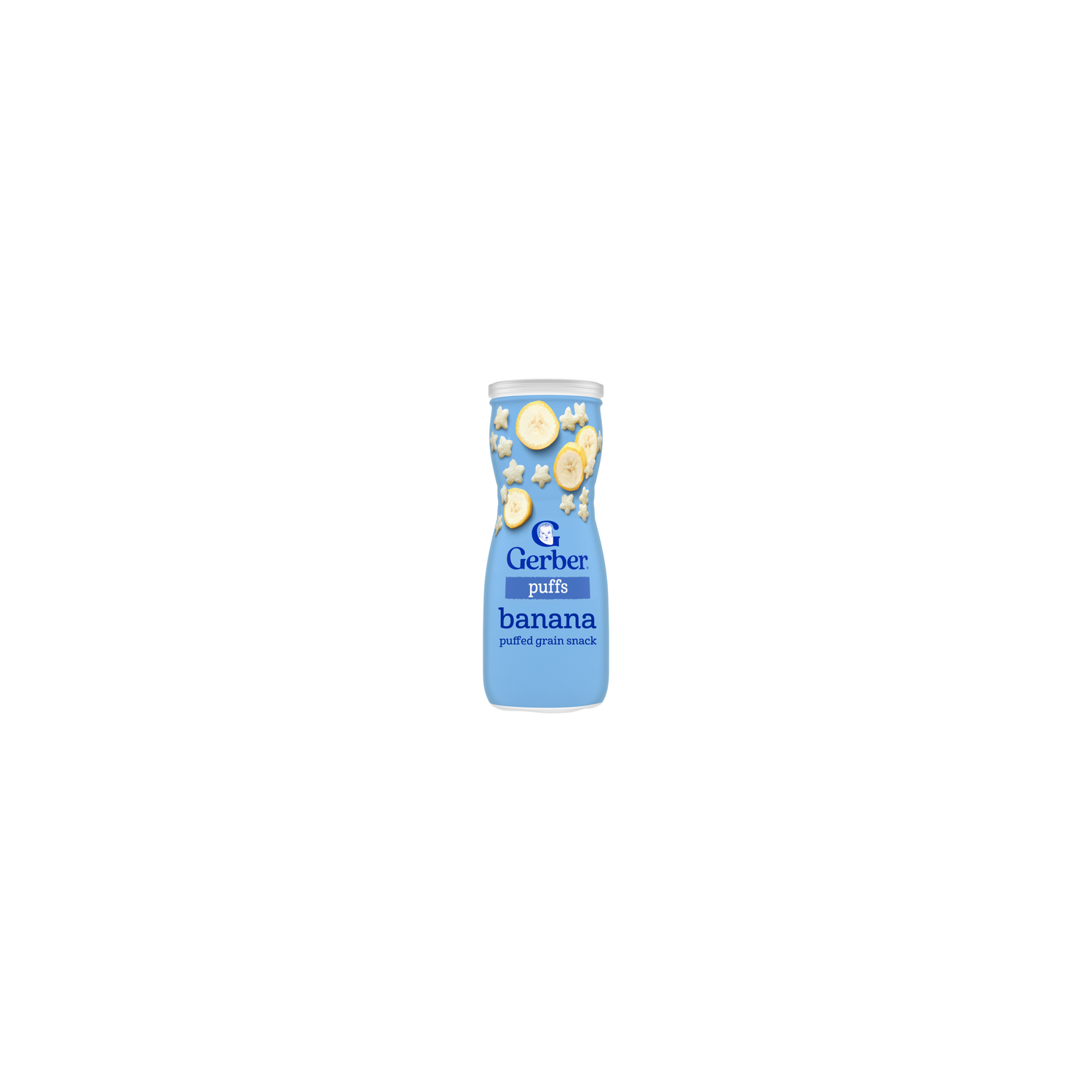 Gerber Snacks For Baby Puffs Banana Grain & Grow Stage 3 Puffed Snack Led Feeding - 1.48 Ounce Image 1 of 4