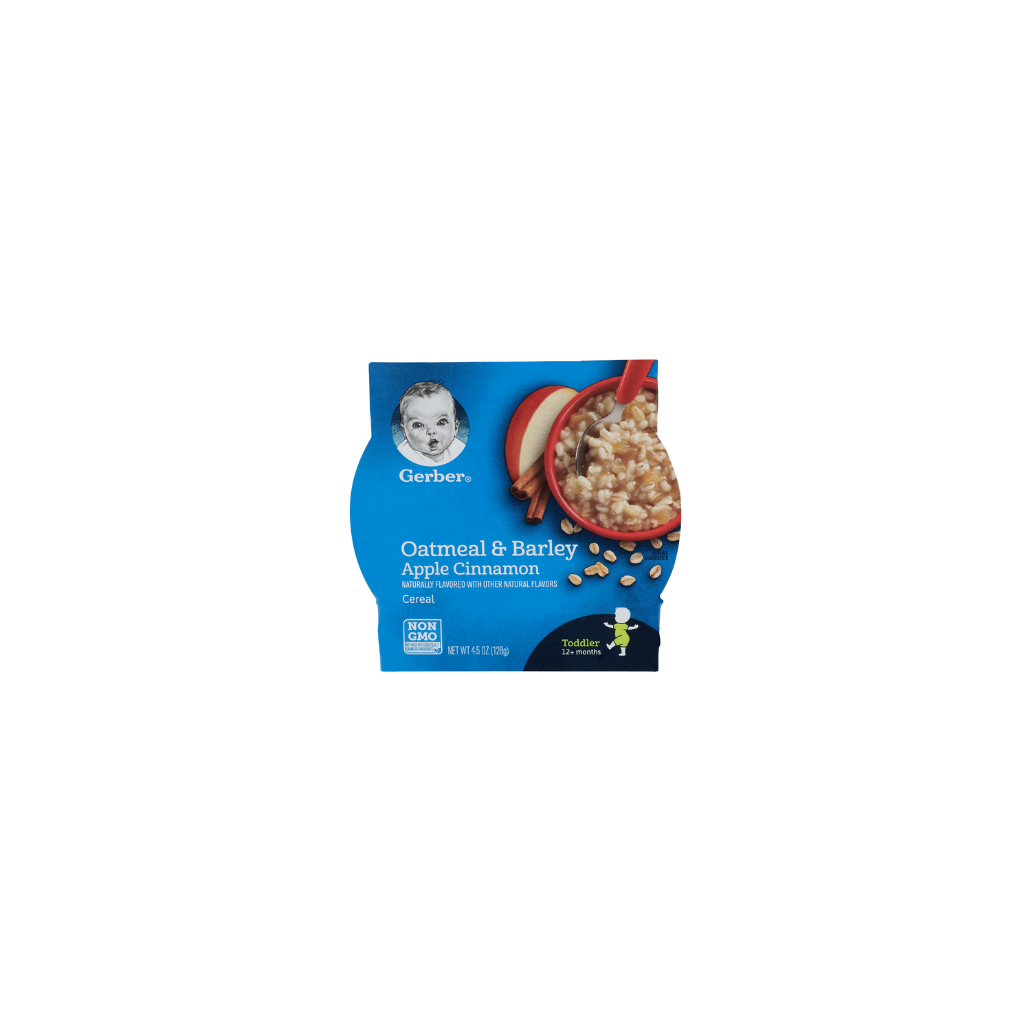 Gerber Oatmeal & Barley Apple Cinnamon Cereal - 4.5 Ounce Image 1 of 4