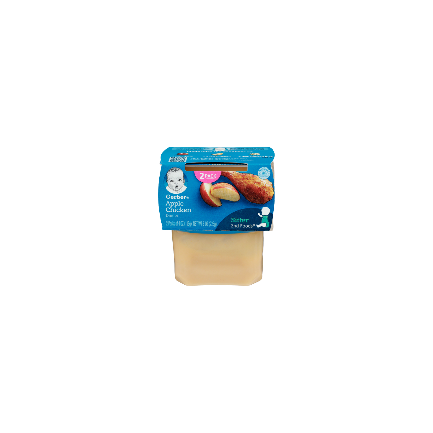 Gerber Apple Chicken Dinner - 4 Ounce - 2 Count Image 1 of 4