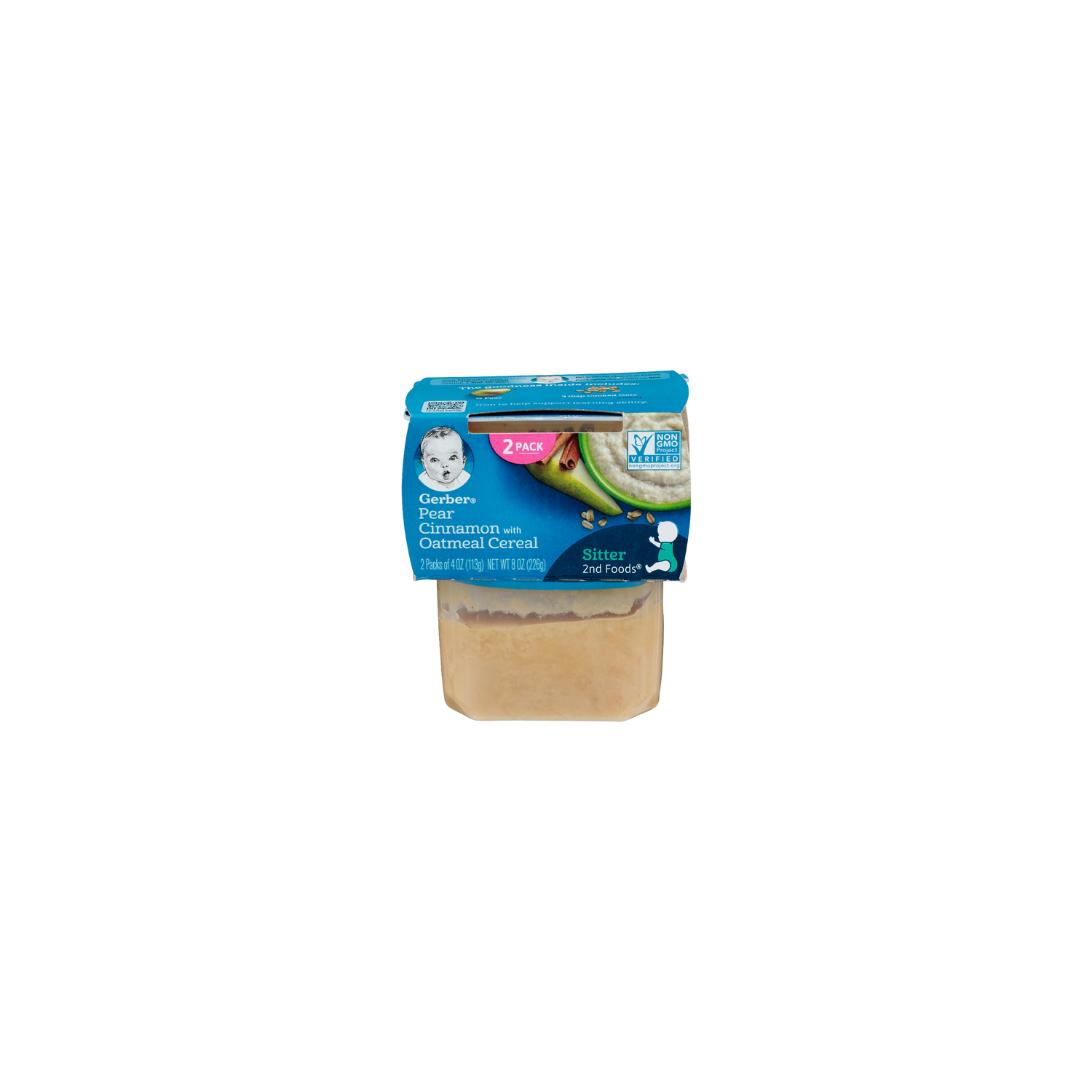 Gerber Pear Cinnamon With Oatmeal Cereal - 4 Ounce - 2 Count Image 1 of 4