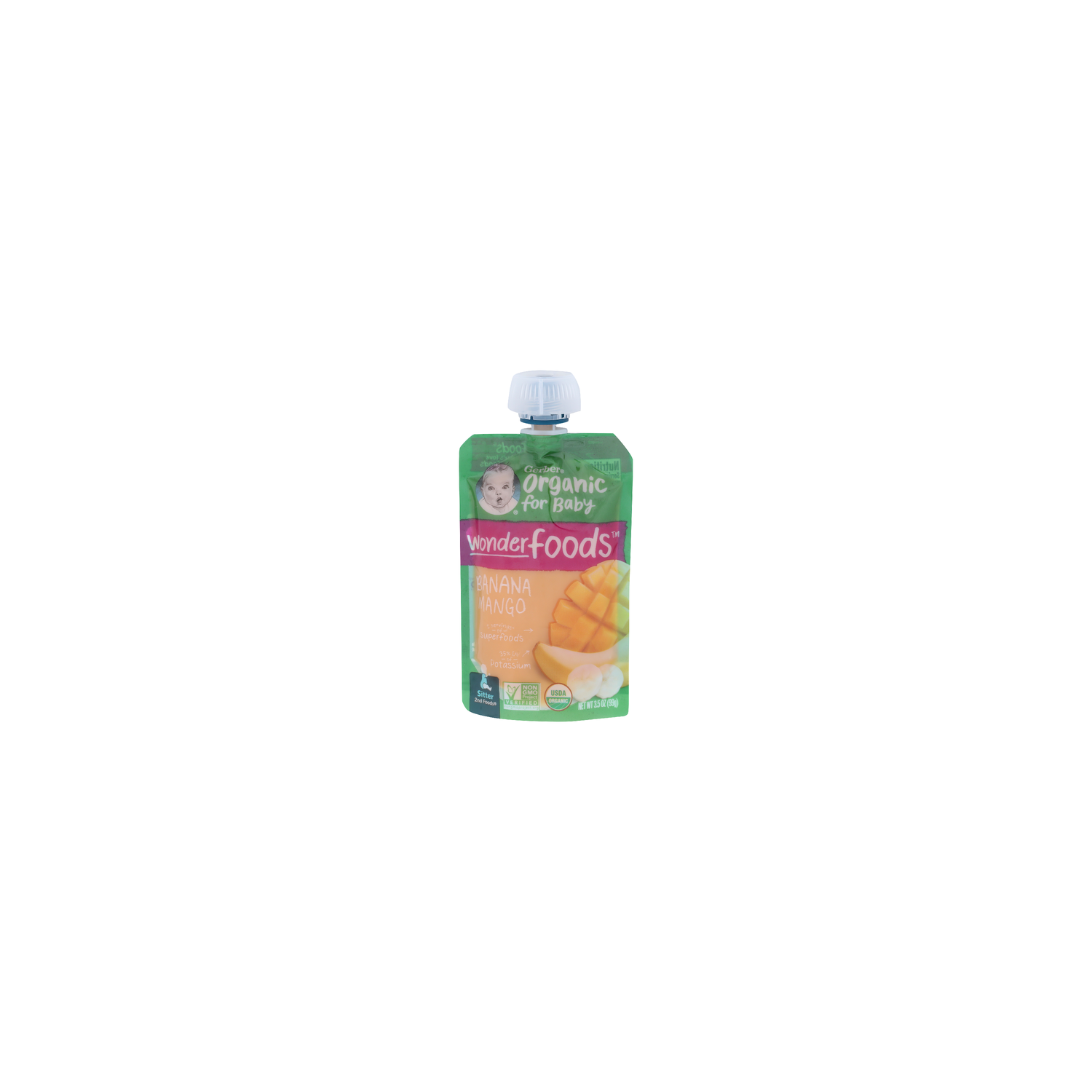 Gerber Natural For Toddler Banana Mango Natural For Toddler Wonderfoods - 3.5 Ounce Image 1 of 4
