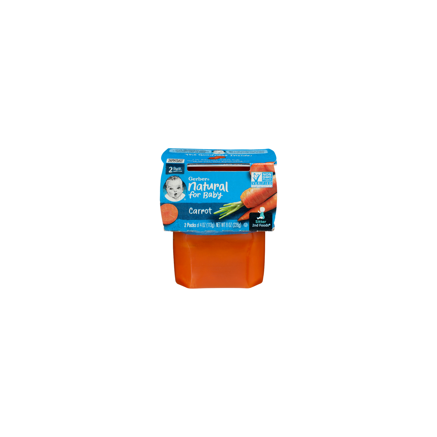 Gerber Carrot Natural For Baby - 4 Ounce - 2 Count Image 1 of 4
