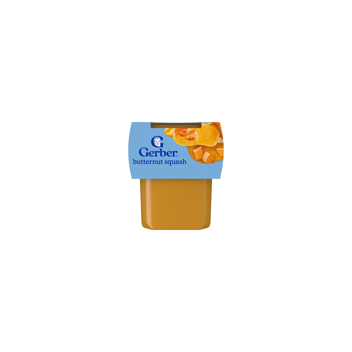 Gerber Natural For Baby Butternut Squash Stage 2 Food Puree Tubs - 8 Ounce Image 1 of 4