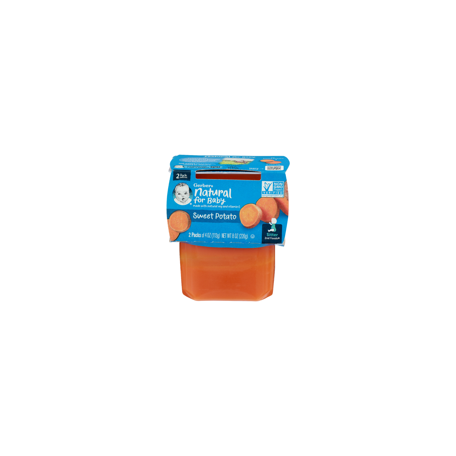 Gerber Natural For Baby Sweet Potato Sitter 2Nd Foods - 4 Ounce - 2 Count Image 1 of 4