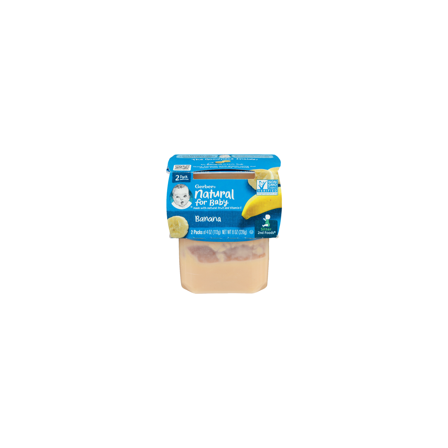 Gerber 2nd Foods Banana Baby Food - 4 Ounce - 2 Count Image 1 of 4