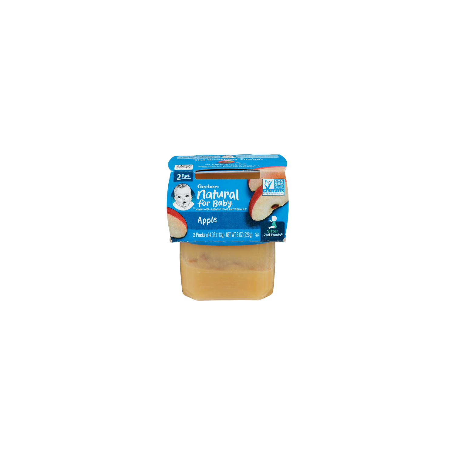 Gerber Natural For Baby Apple - 4 Ounce - 2 Count Image 1 of 4