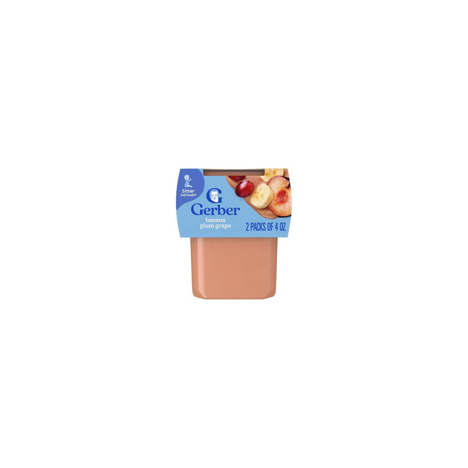 Gerber 2nd Foods Banana Plum Grape Baby Food - 8 Ounce Image 1 of 4