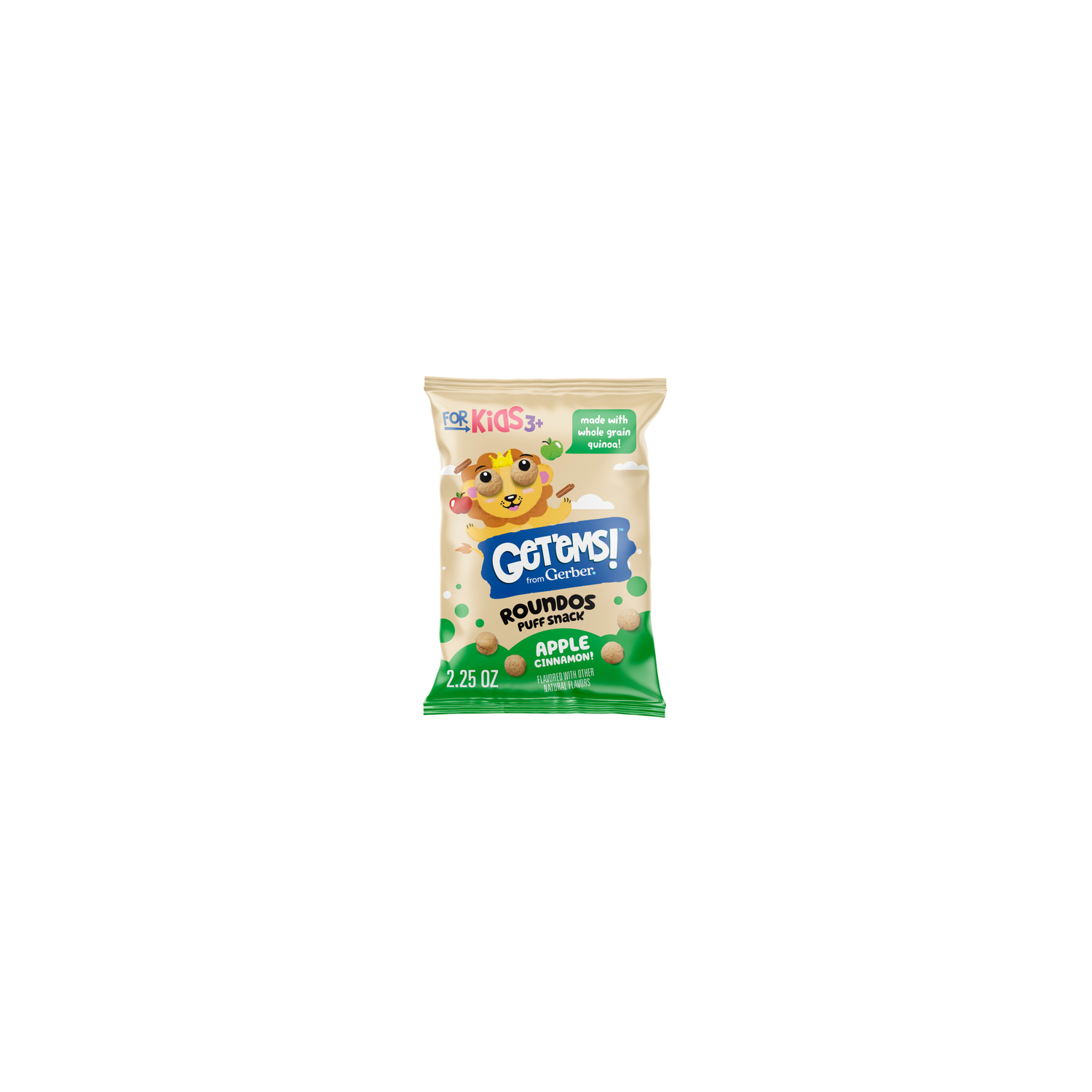 Get'Ems! Apple Cinnamon Roundos Puffs Snacks - 2.25 Ounce Image 1 of 4
