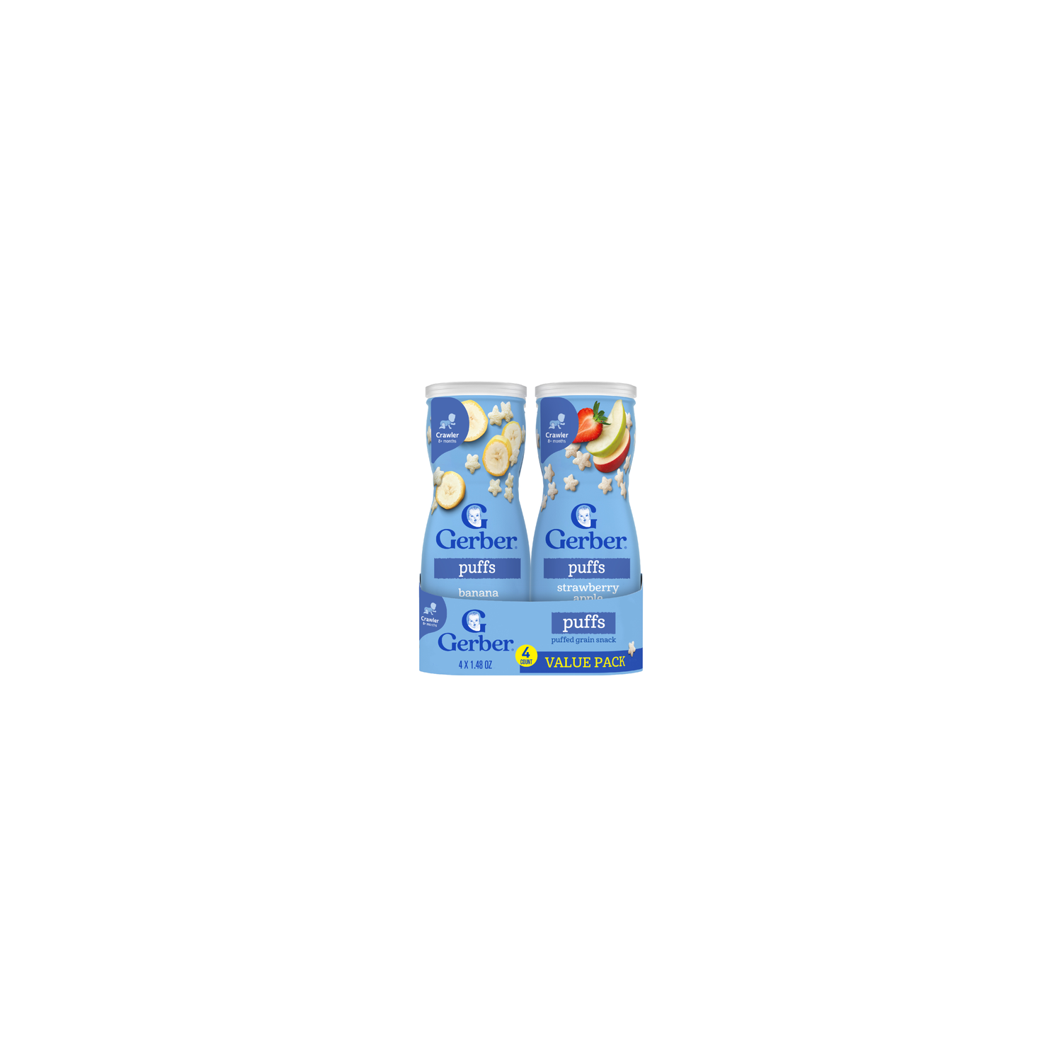 Gerber 3rd Food Variety Pack Strawberry Apple & Banana Puffs - 5.92 Ounce Image 1 of 4