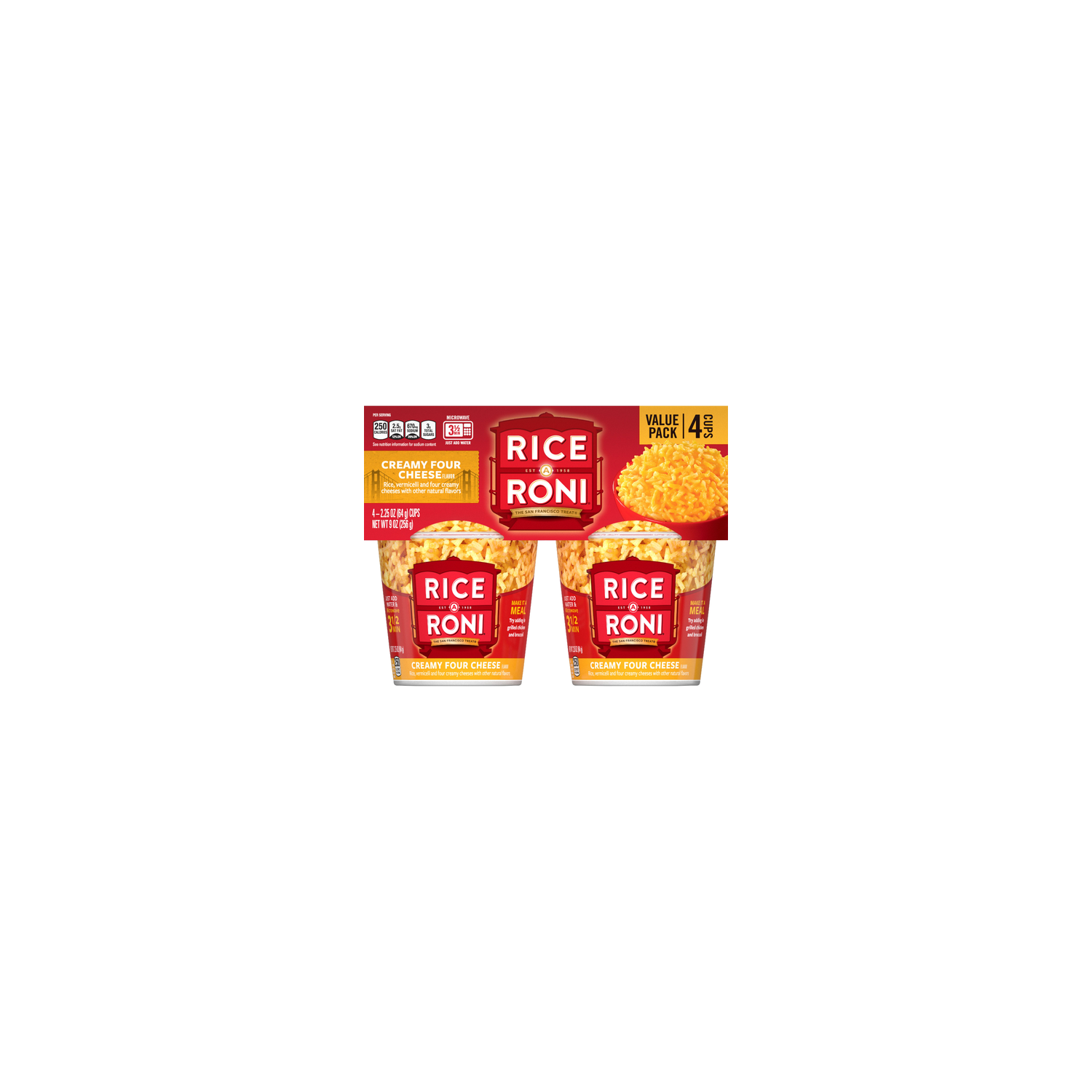 Rice A Roni Vermicelli Creamy Four Cheese Flavor - 9 Ounce Image 1 of 3